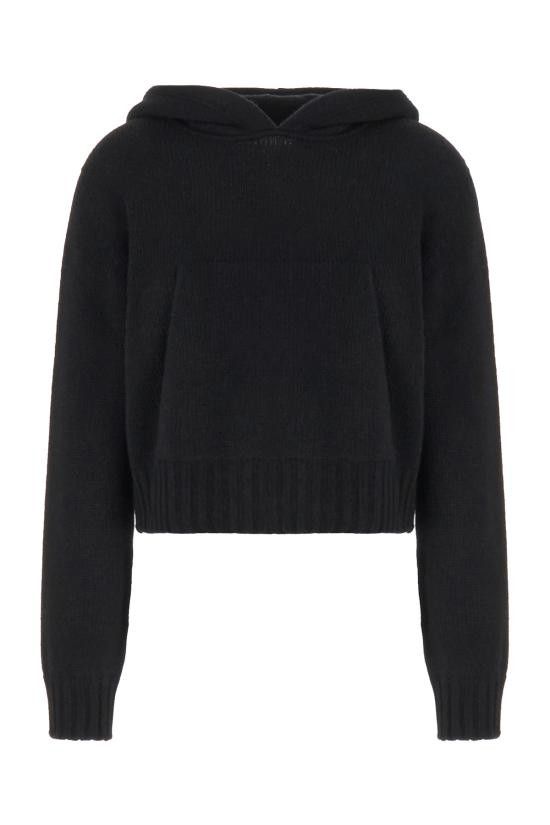 Palm Angels PALM ANGELS Women Sweater PWHU012C99KNI001 1001 BLACK Size L / US 10 / IT 46 - 1 Thumbnail