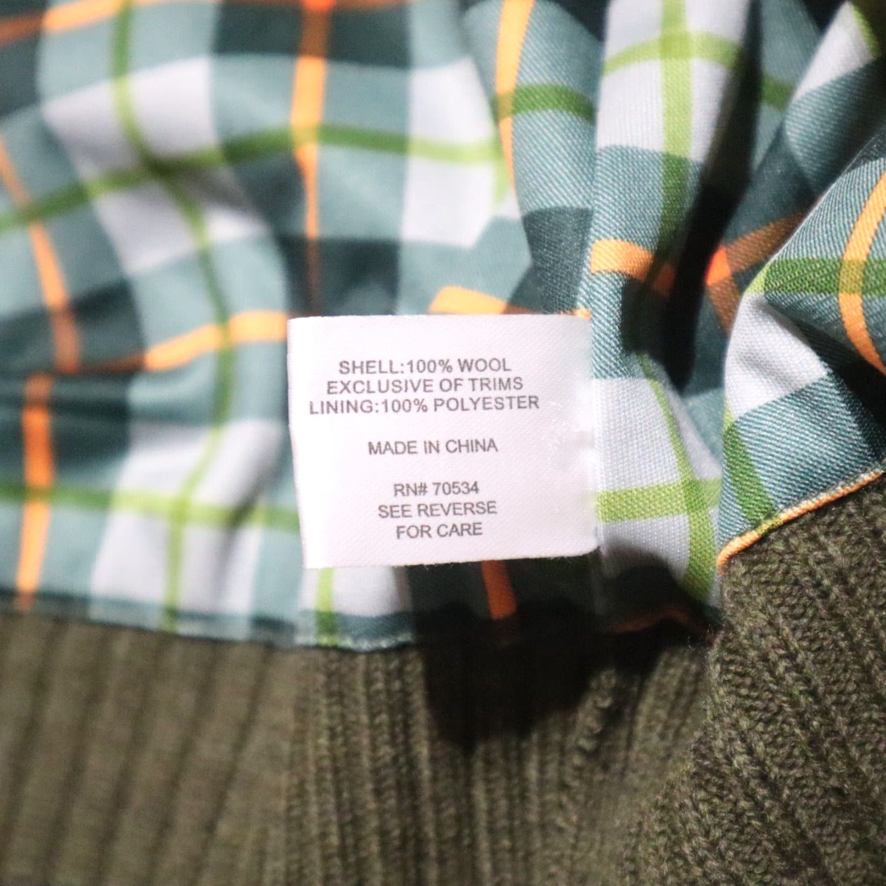Orvis Orvis Wool Bomber Jacket Men's XL Green Full Zip Size US XL / EU 56 / 4 - 6 Thumbnail