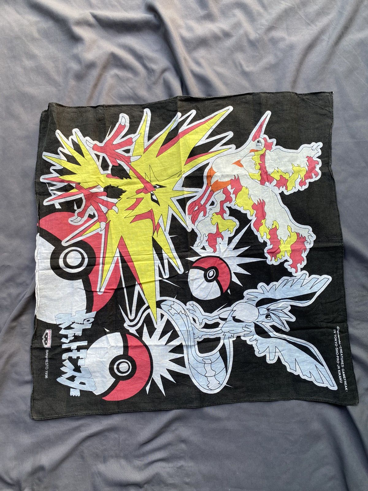 Pokemon Vintage 90s Pokemon Handkerchief Size ONE SIZE - 1 Thumbnail
