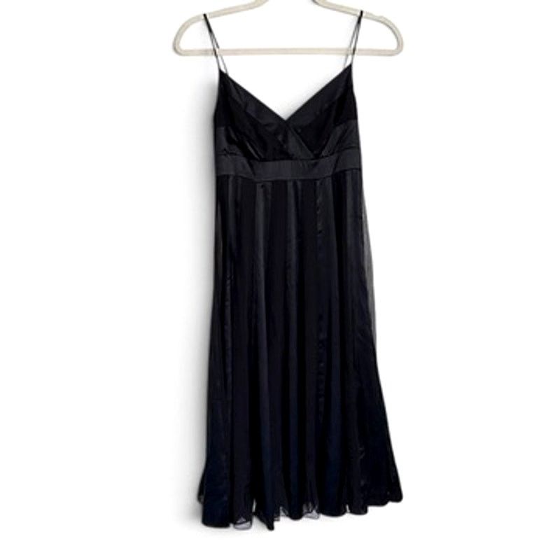 Diane von Furstenberg Diane Von Furstenberg Black Silk "ROMA" Fit & Flare Dress Size XS / US 0-2 / IT 36-38 - 4 Thumbnail