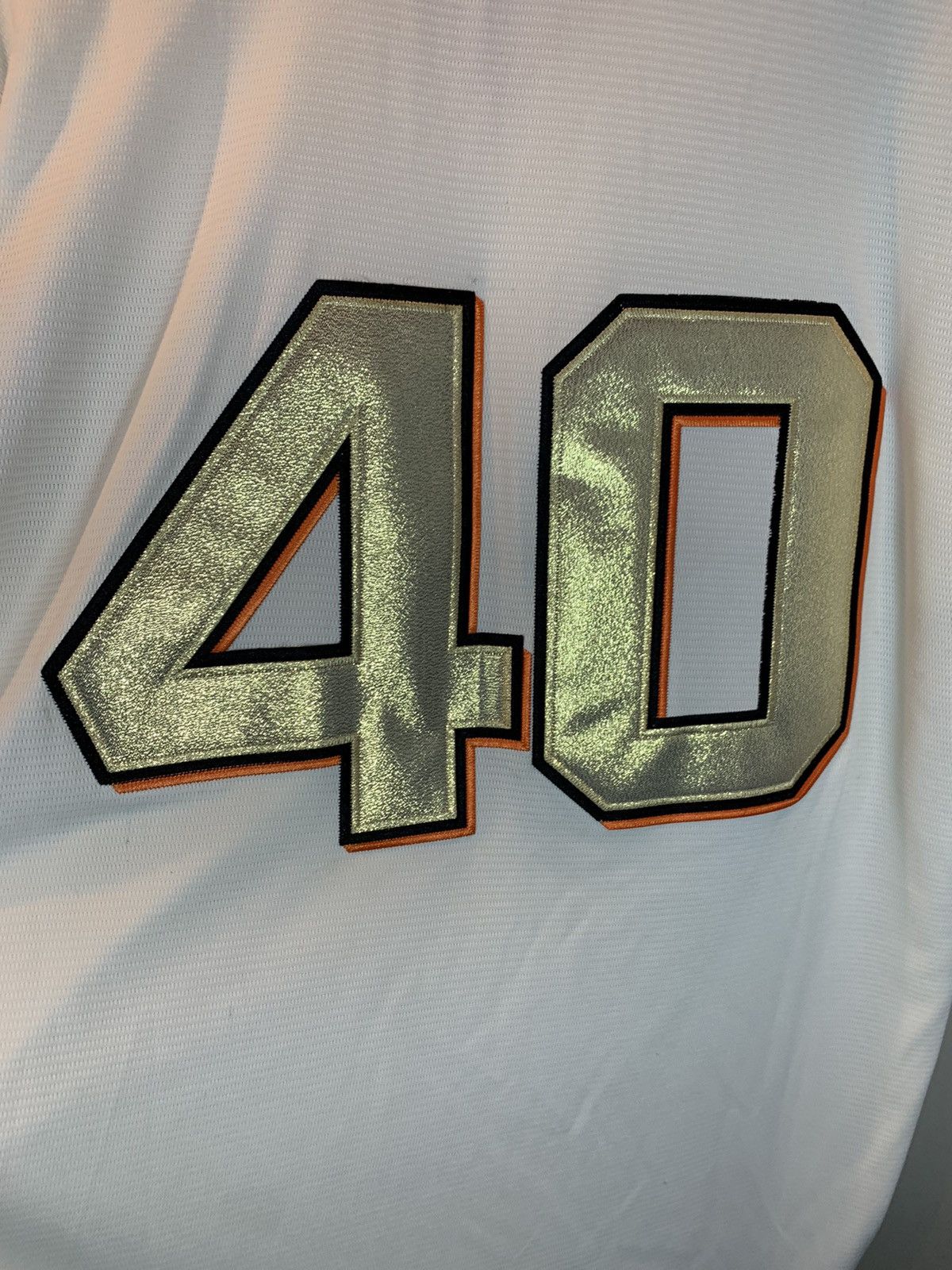 MLB × Majestic × Vintage RARE Vintage Madison Bumgarner #40 SF Giants Majestic Jersey Size US XL / EU 56 / 4 - 4 Thumbnail