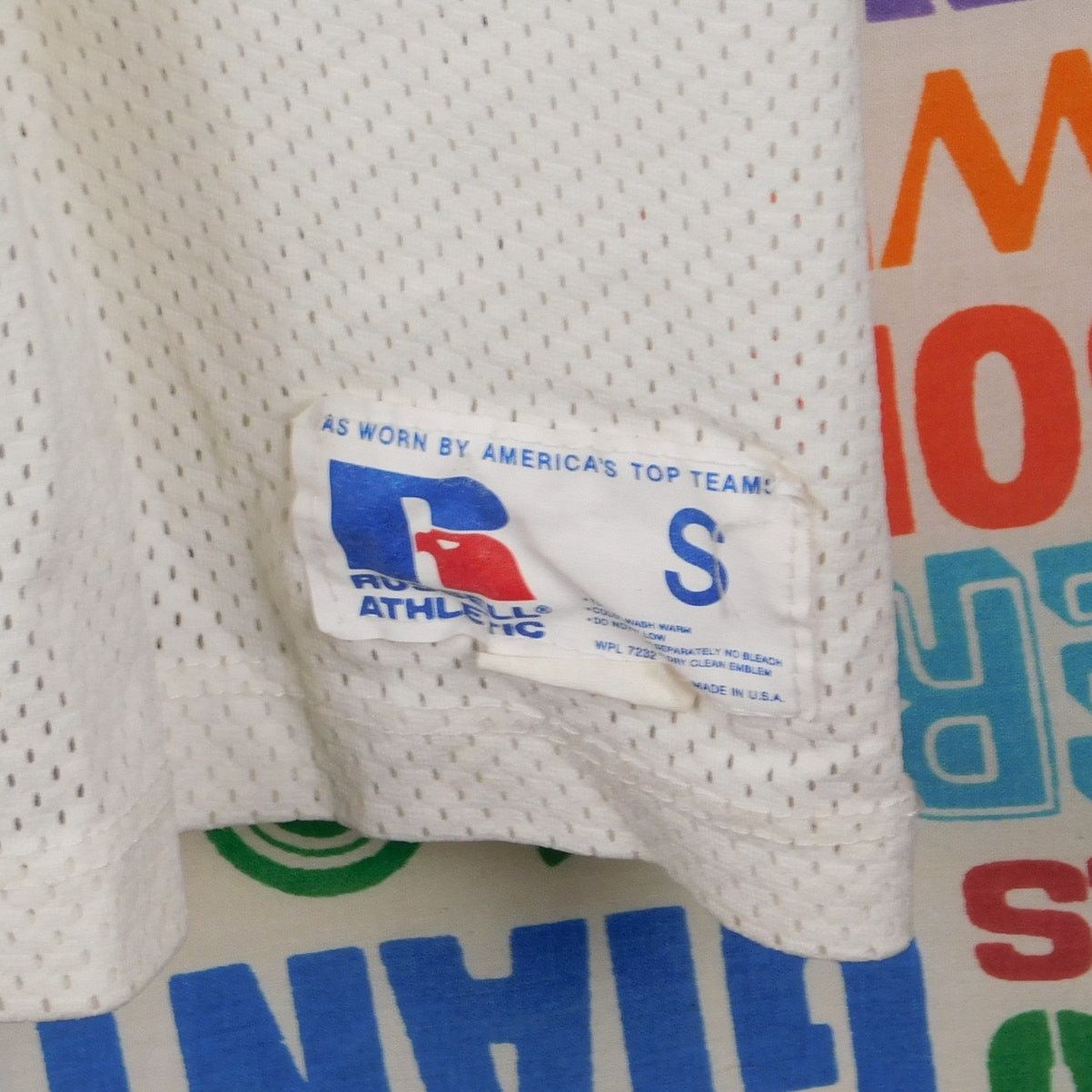 Russell Athletic 90s Russell Athletic Football Jersey Size S White Mesh #20 Size US S / EU 44-46 / 1 - 6 Thumbnail