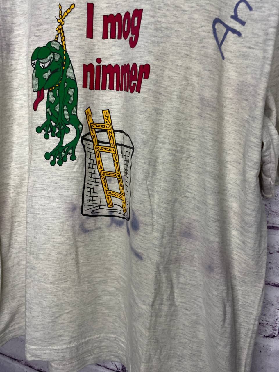 Other Men's Vintage 90s T-Shirt | Mog Nimmer Animal School Tee Size US M / EU 48-50 / 2 - 2 Thumbnail