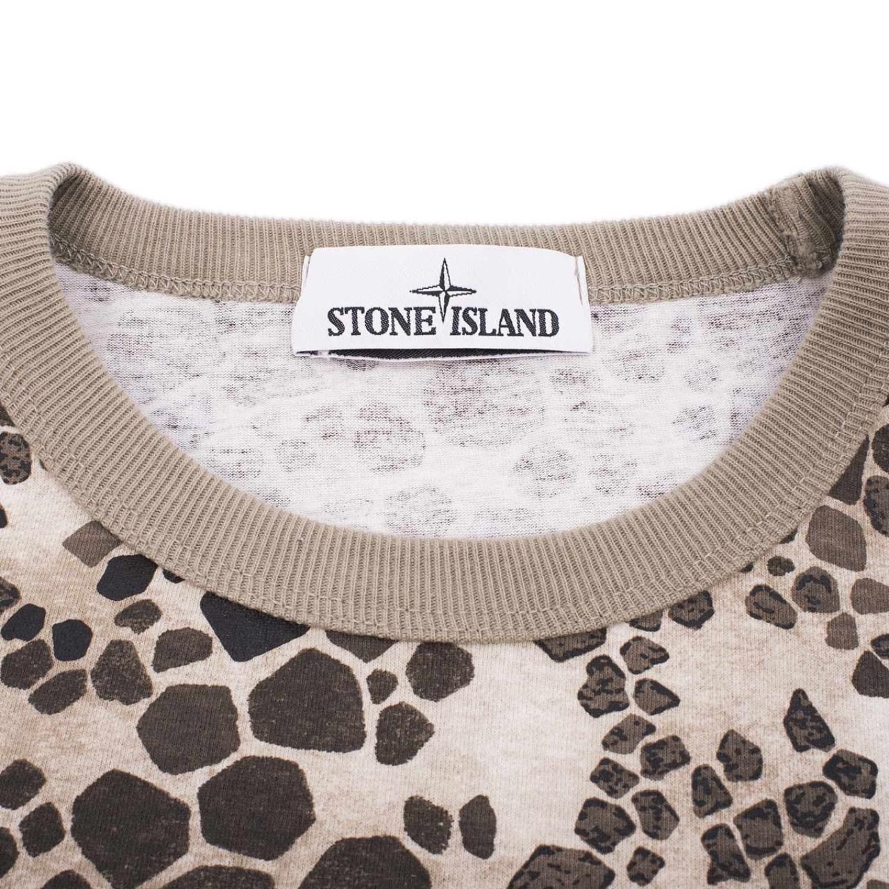 Stone Island Stone Island, Cream and brown long sleeve sweatshirt Size US M / EU 48-50 / 2 - 4 Thumbnail
