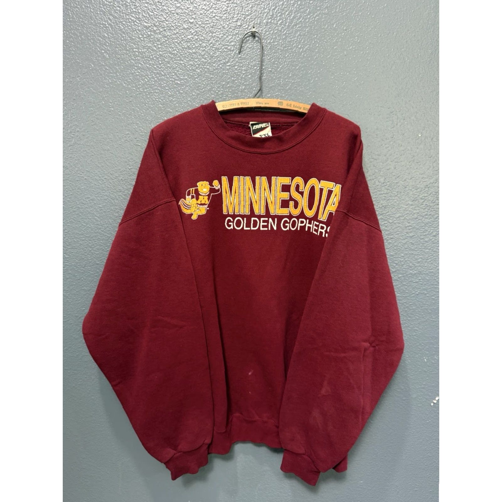 Vintage VINTAGE Bike Sweatshirt University 2XL Red Mens 80s College Gophers Pullover Size US XXL / EU 58 / 5 - 3 Thumbnail