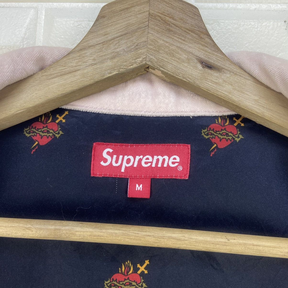 Supreme Supreme Velvet Dusty Pink Trucker Jacket Size US M / EU 48-50 / 2 - 22 Thumbnail