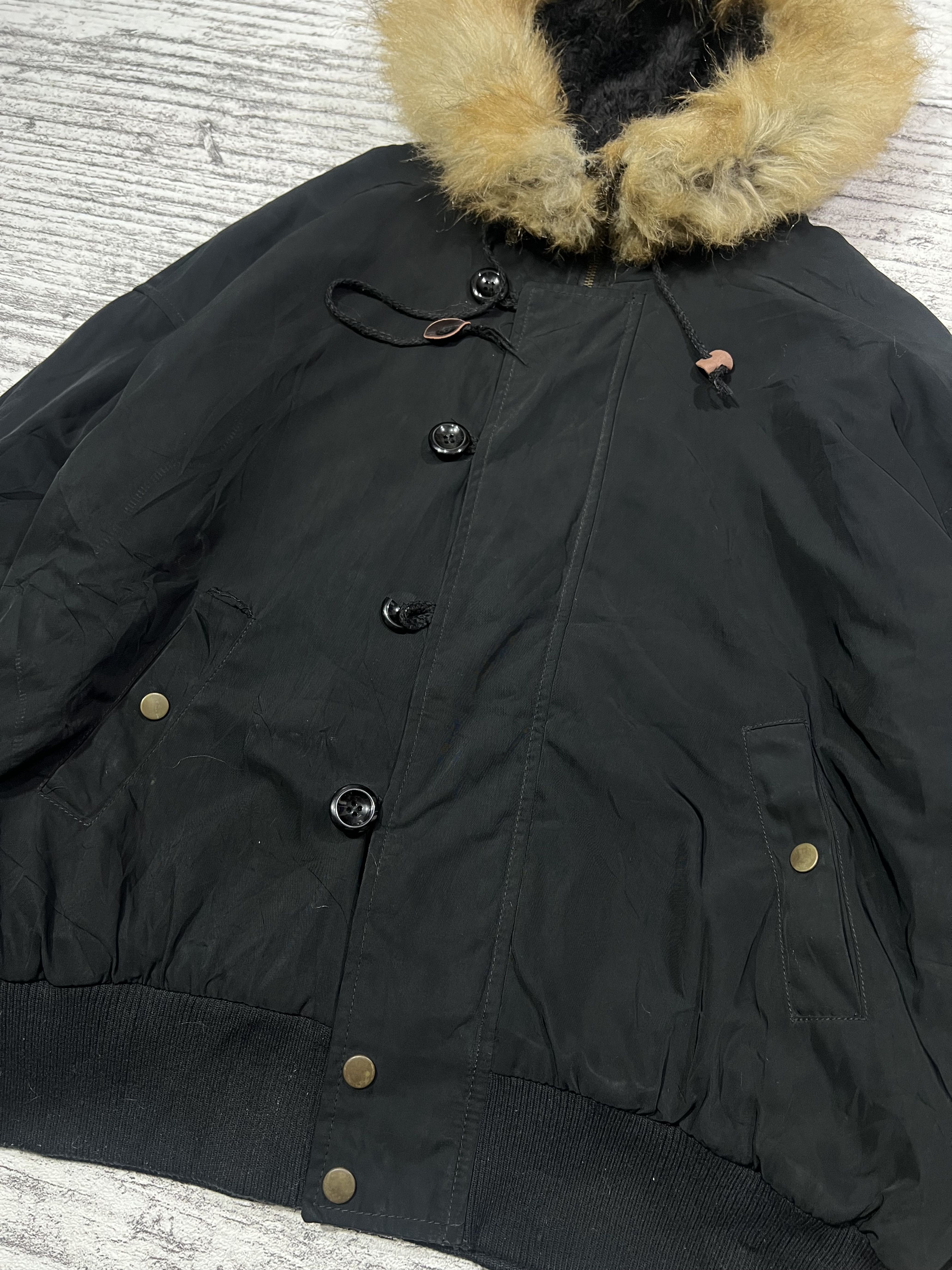 Japanese Brand 2000s Hysteric Y's N3B Napoleon Fur Hodded y2k Lgb Ifsix Size US L / EU 52-54 / 3 - 2 Thumbnail