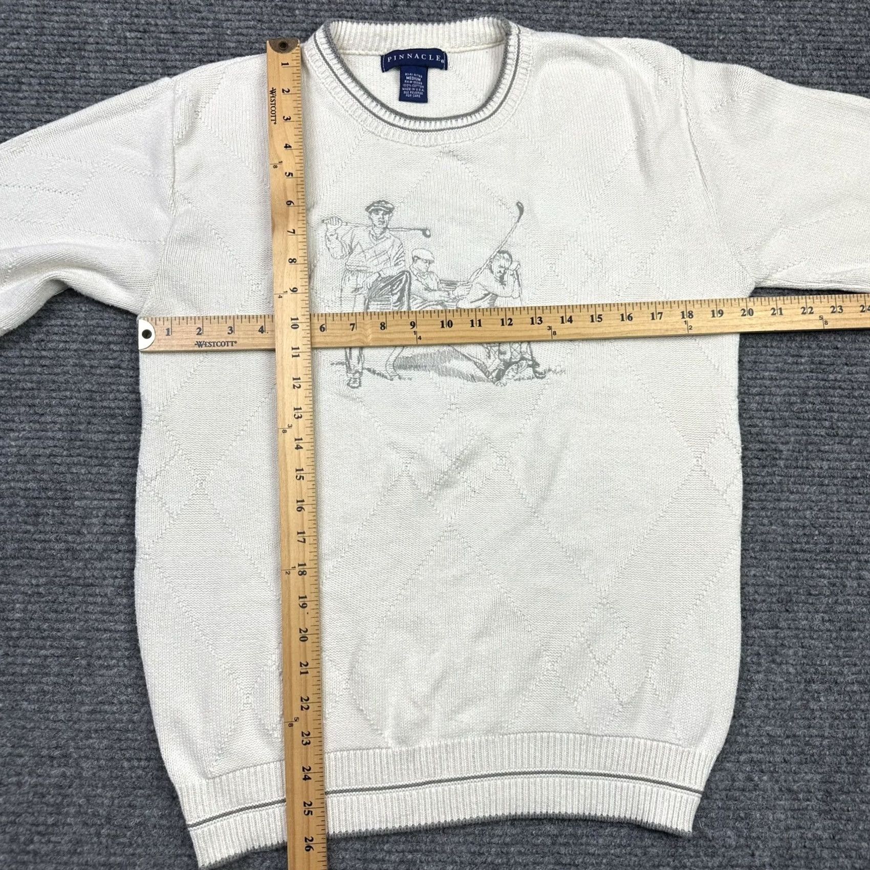 Vintage VINTAGE 90s Adult Medium Made In USA Embroidered Long Sleeve Golf Sweater Knit Size US M / EU 48-50 / 2 - 4 Thumbnail