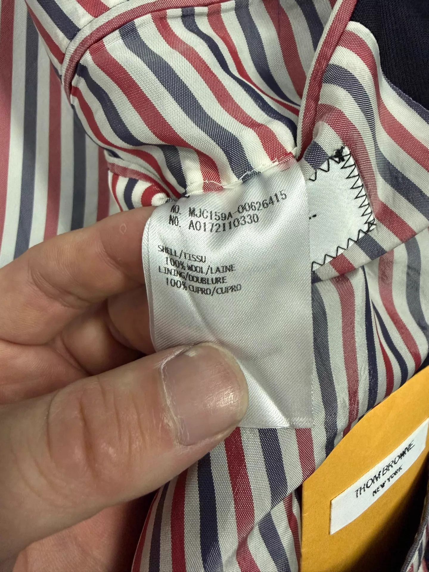 Thom Browne Thom Browne Classic Slim Fit Navy Gold Button Suit Size 2 Size US M / EU 48-50 / 2 - 5 Thumbnail