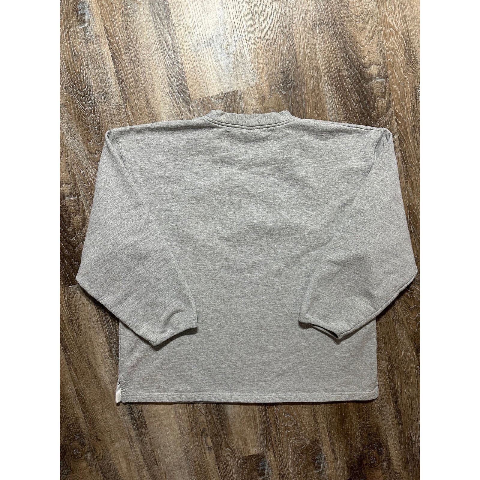 Tommy Hilfiger × Vintage Vintage Tommy Hilfiger Flag Logo Sweatshirt XL Heather Gray Size US XL / EU 56 / 4 - 3 Thumbnail