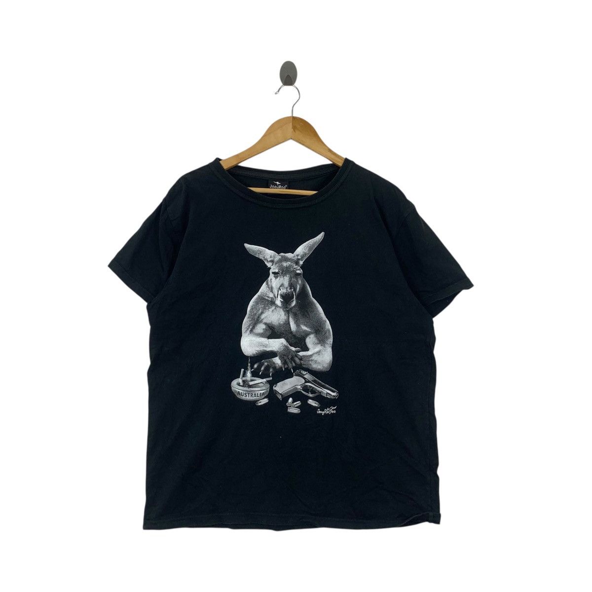 Vintage Vintage JOEYROO AUSTRALIA KANGAROO Punk Gangster Tee Shirt Size L / US 10 / IT 46 - 1 Thumbnail