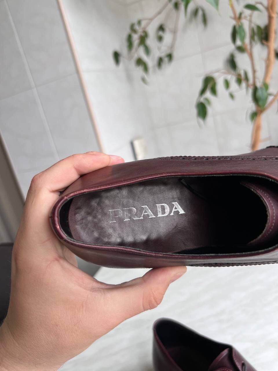 Prada × Vintage PRADA Brogue Oxfords Vintage y2k luxury grunge archive Size US 9 / EU 42 - 20 Thumbnail