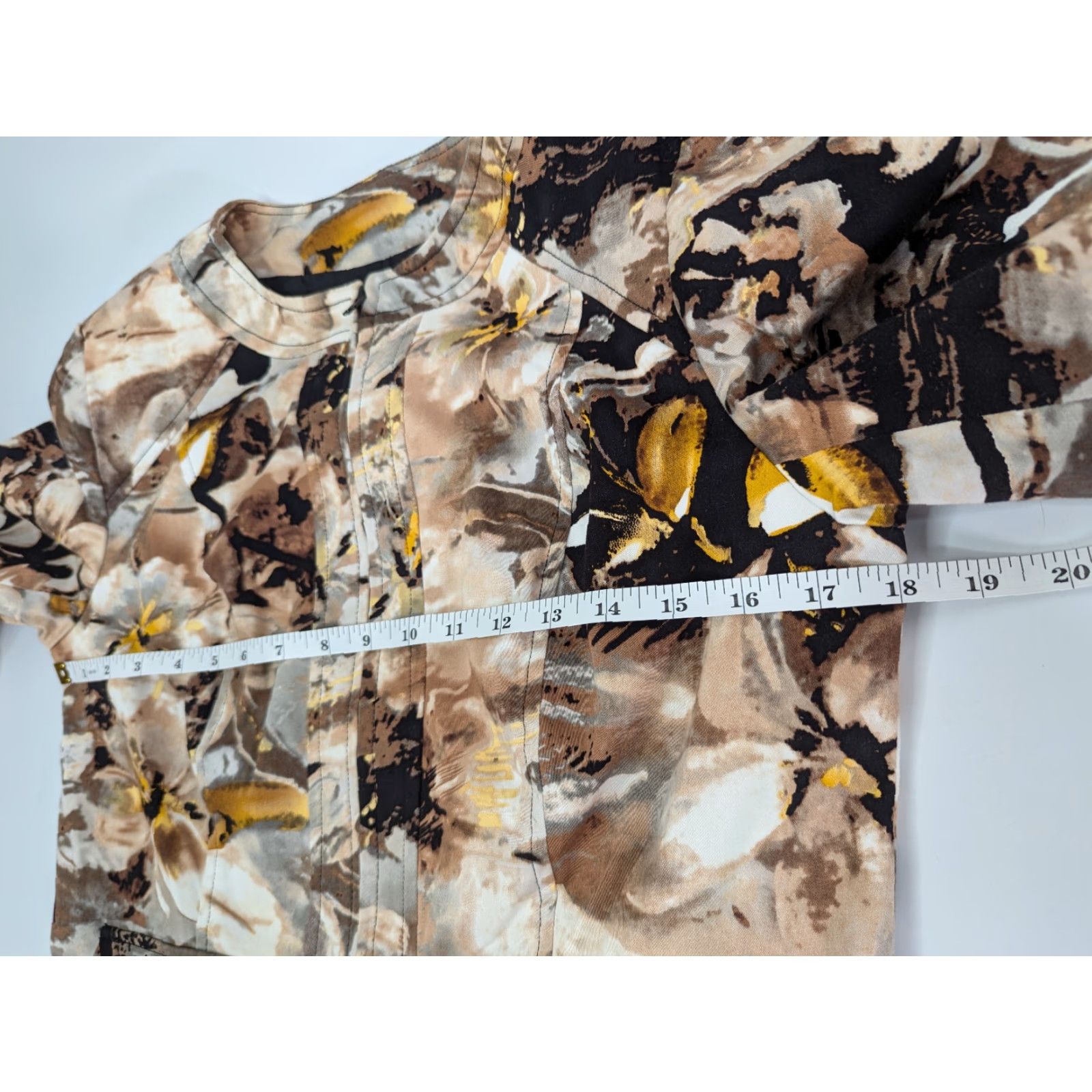 Coldwater Creek VINTAGE Coldwater Creek Camouflage Jacket Brown Black Zip Size 6 Women Size M / US 6-8 / IT 42-44 - 7 Thumbnail