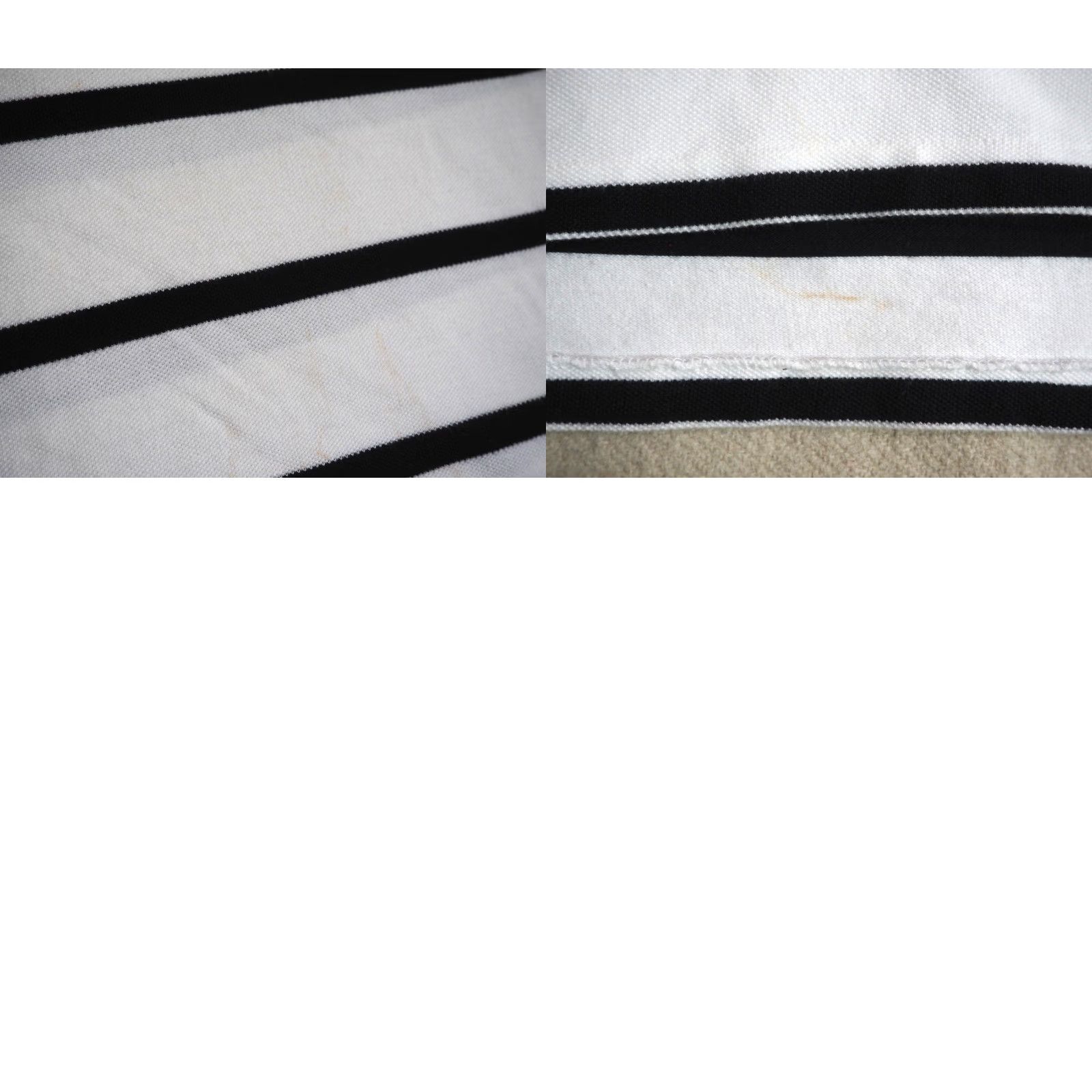 Polo Ralph Lauren VTG Polo Ralph Lauren Polo Shirt White Black Striped Horse Pony Logo Mens L 90s Vintage Casual Shirt Size US L / EU 52-54 / 3 - 8 Thumbnail