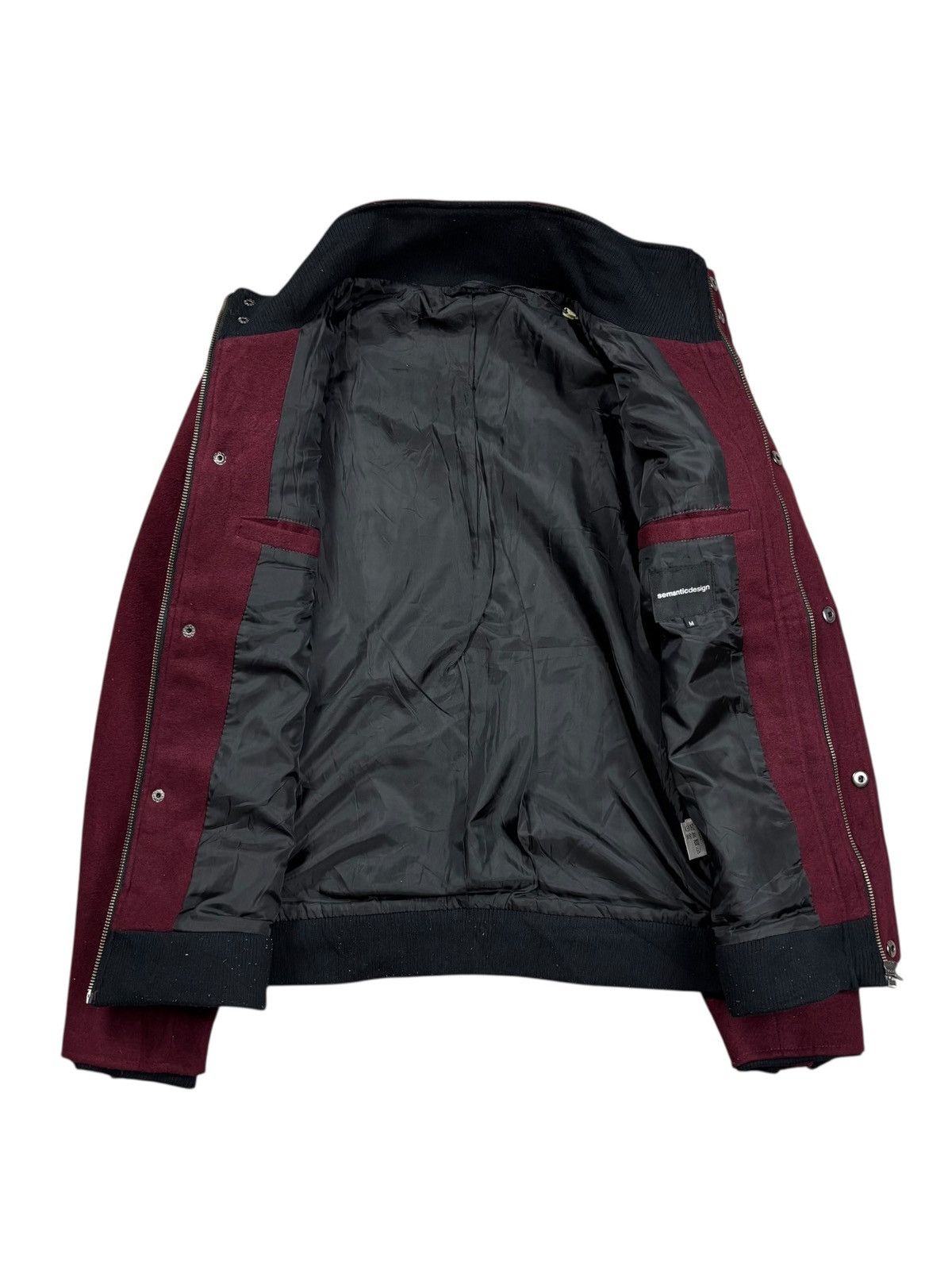 2000s Semantic Design - Vkei Style Red Wine Rider Jacket