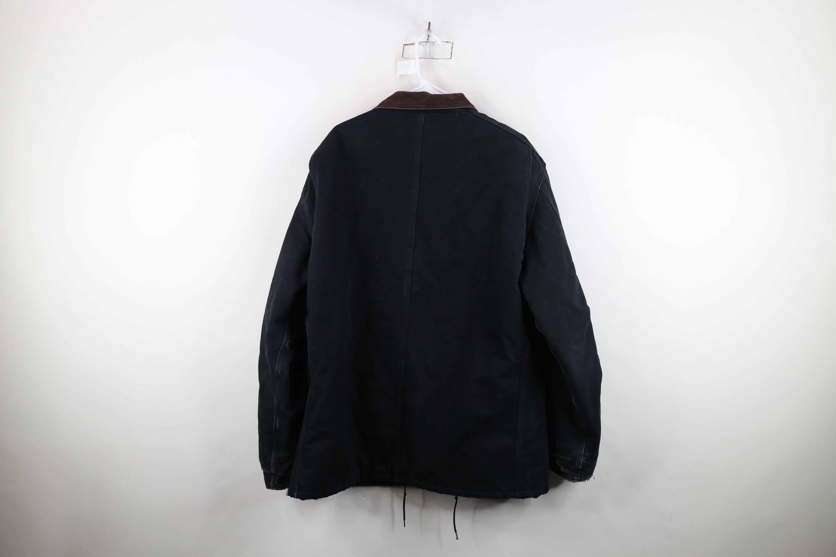 Carhartt Vintage 90s Carhartt Canvas Chore Barn Jacket Black USA Size US XXL / EU 58 / 5 - 12 Thumbnail