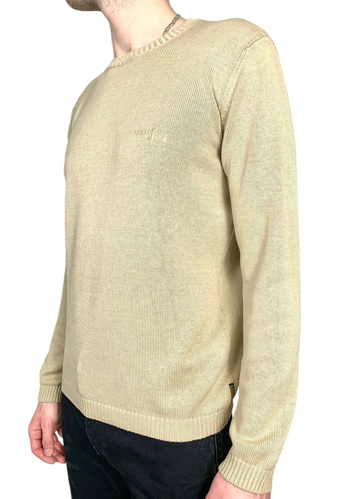 Emporio Armani Vintage Y2K Armani Cotton Knit Jumper Sweater Size US L / EU 52-54 / 3 - 3 Thumbnail