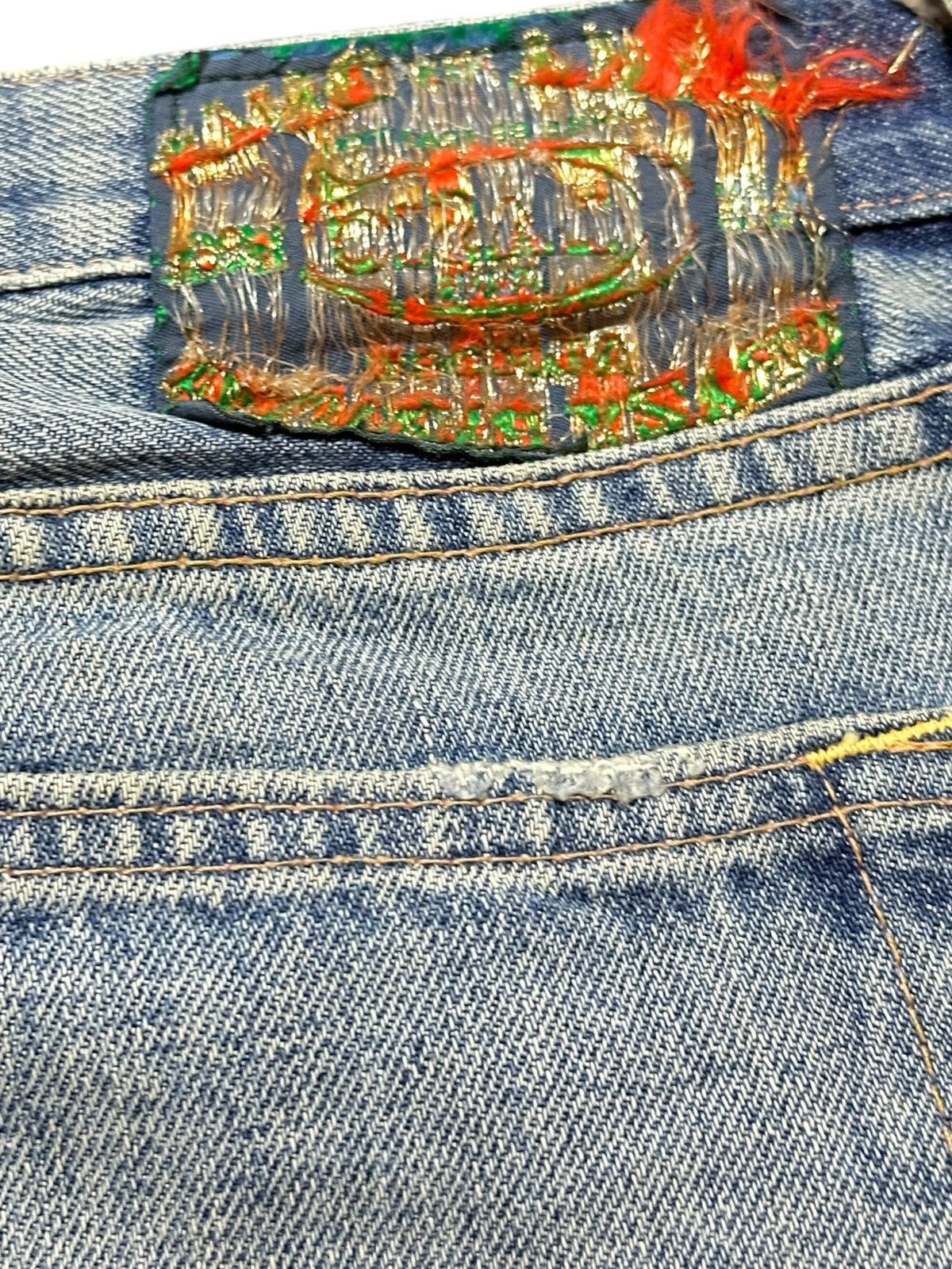 Hysteric Glamour Vintage RNA.Inc Faded Wide Leg Baggy Grunge Denim Size US 30 / EU 46 - 6 Thumbnail