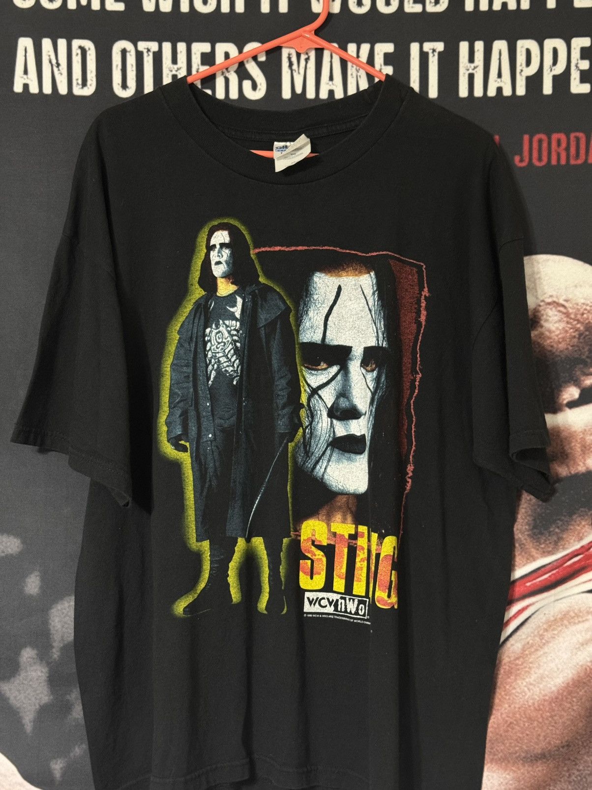 Vintage × WCW/nWo × WWF Vintage 1998 WCW Sting Scorpion T-Shirt Size US XL / EU 56 / 4 - 2 Thumbnail
