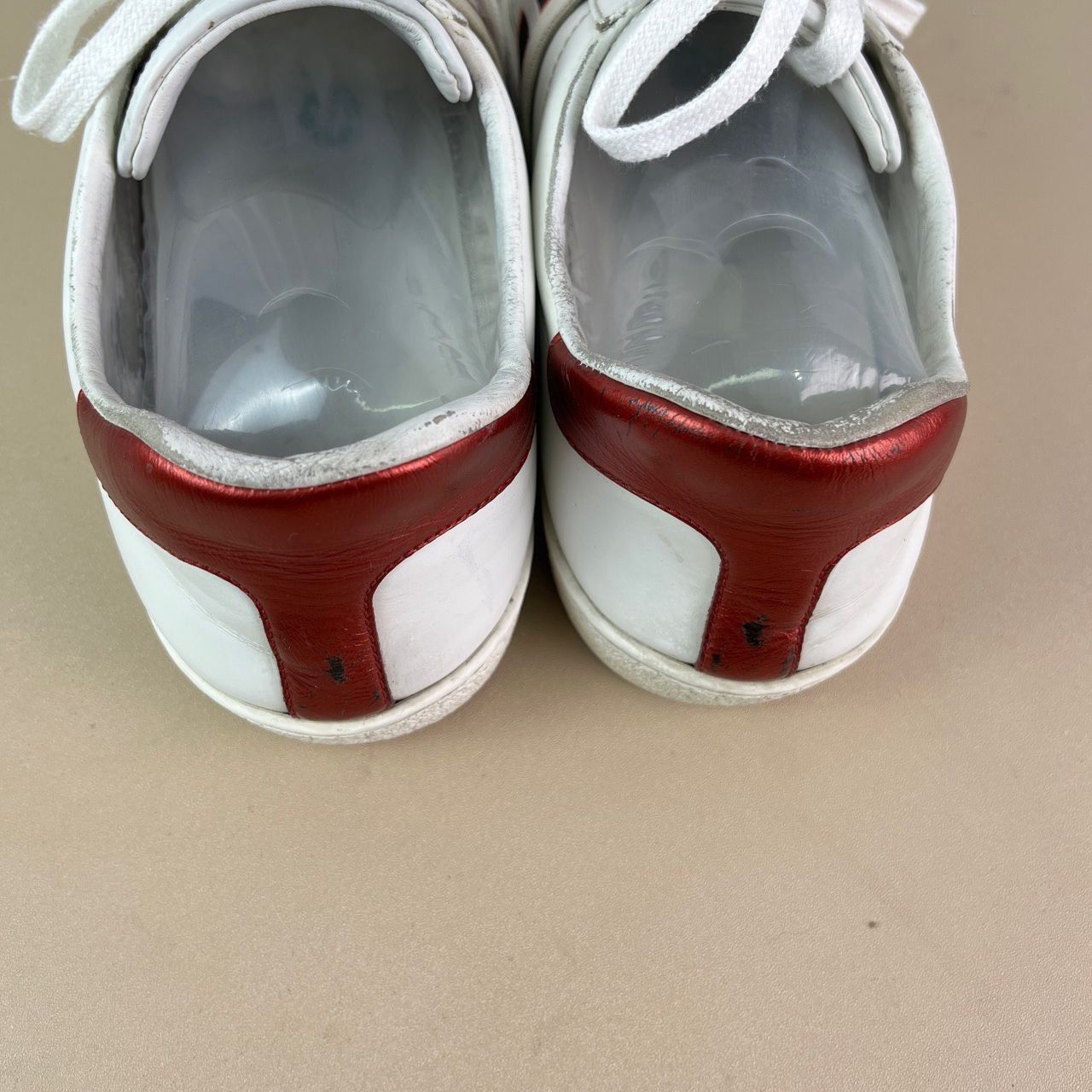 Gucci Gucci Womens White & Red Logo Webbing Low-Top Sneakers Size Size US 6.5 / IT 36.5 - 3 Thumbnail