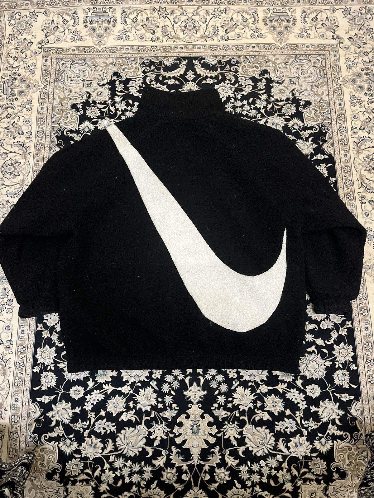 Nike Nike Big Swoosh Reversible Jacket Fleece Sherpa Black M Size US L / EU 52-54 / 3 - 2 Thumbnail