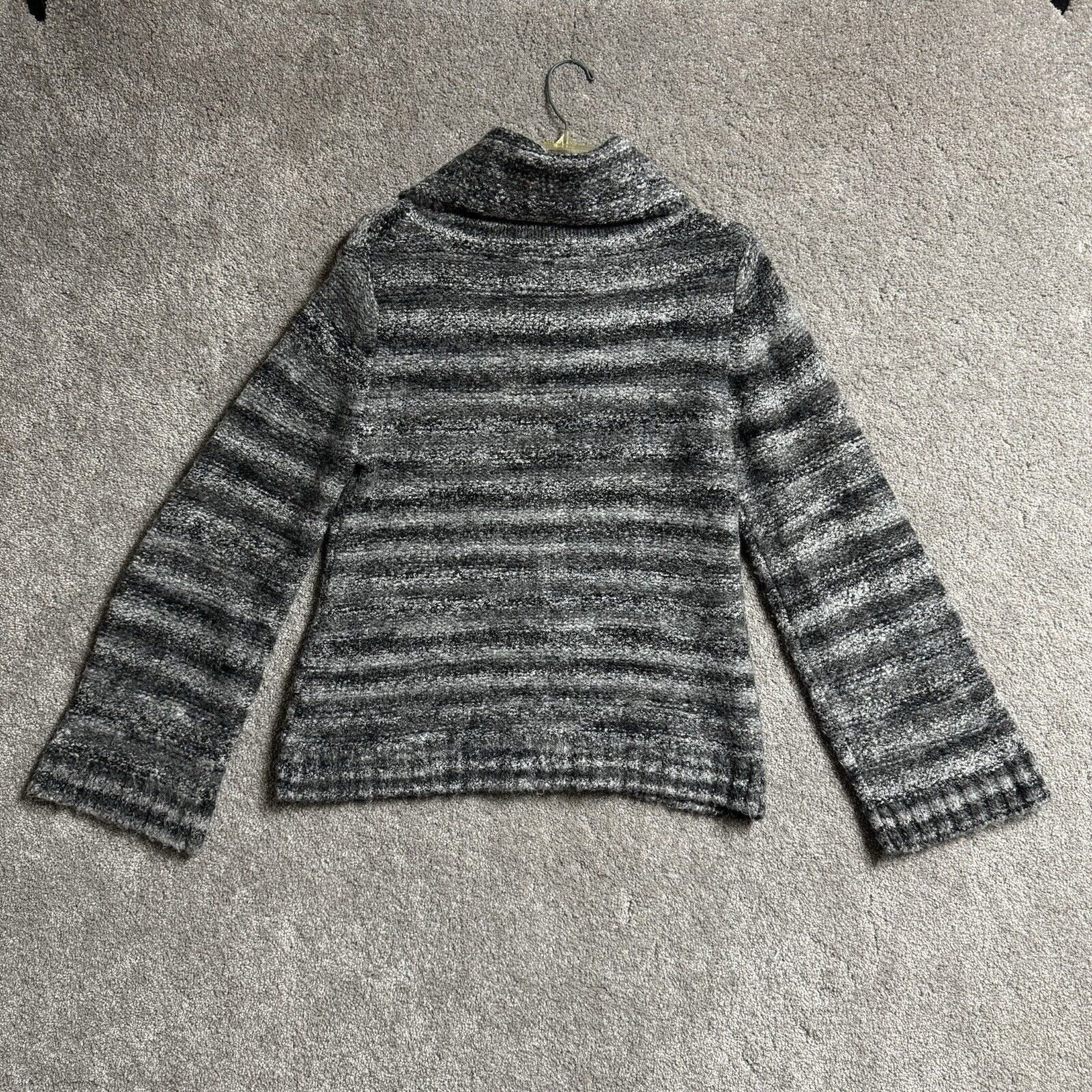 Other B Moss Turtleneck Sweater M Marled Knit Striped Cozy 80s 90s Size M / US 6-8 / IT 42-44 - 2 Thumbnail