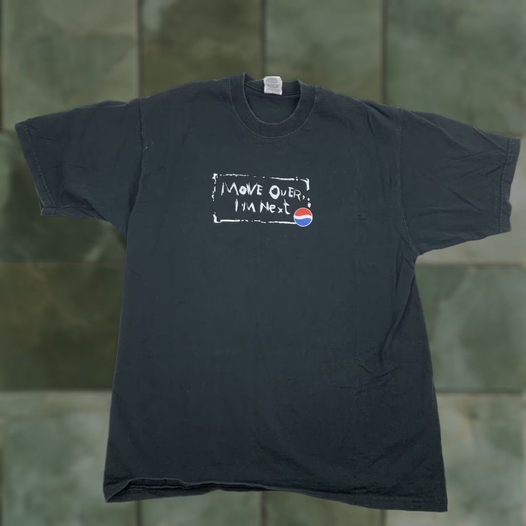 Fruit Of The Loom VINTAGE Pepsi Shirt Adult L Black 90s Tee Size US L / EU 52-54 / 3 - 1 Thumbnail