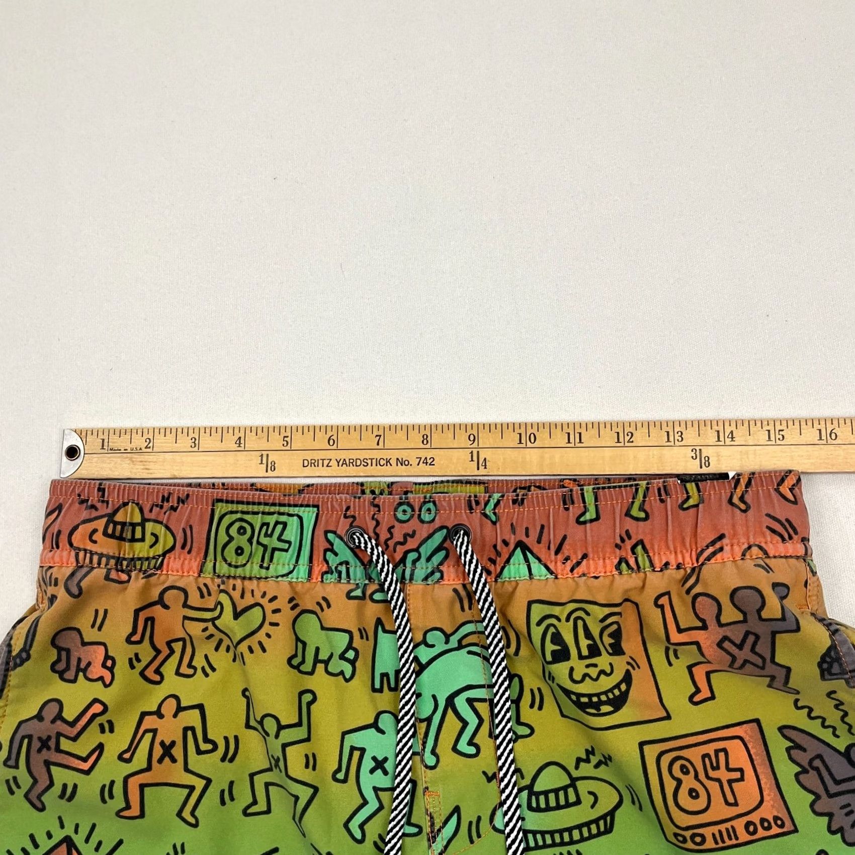 Billabong VINTAGE Billabong Keith Haring Swim Trunks Mens S Unlined Bash Layback Boardshorts 6x N/A Size ONE SIZE - 6 Thumbnail