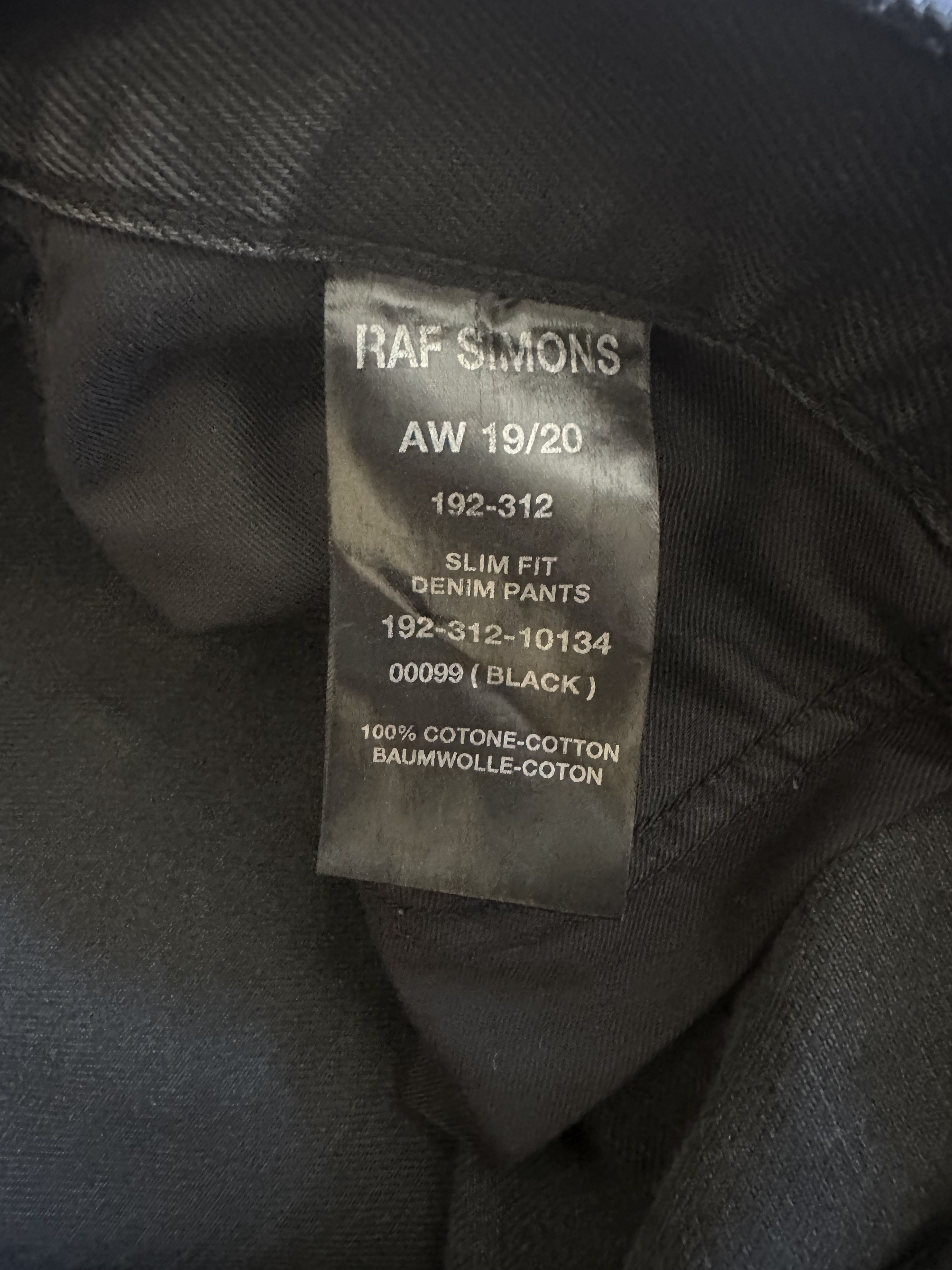 Raf Simons AW19 Slim Fit Denim Pants Size US 36 / EU 52 - 6 Thumbnail