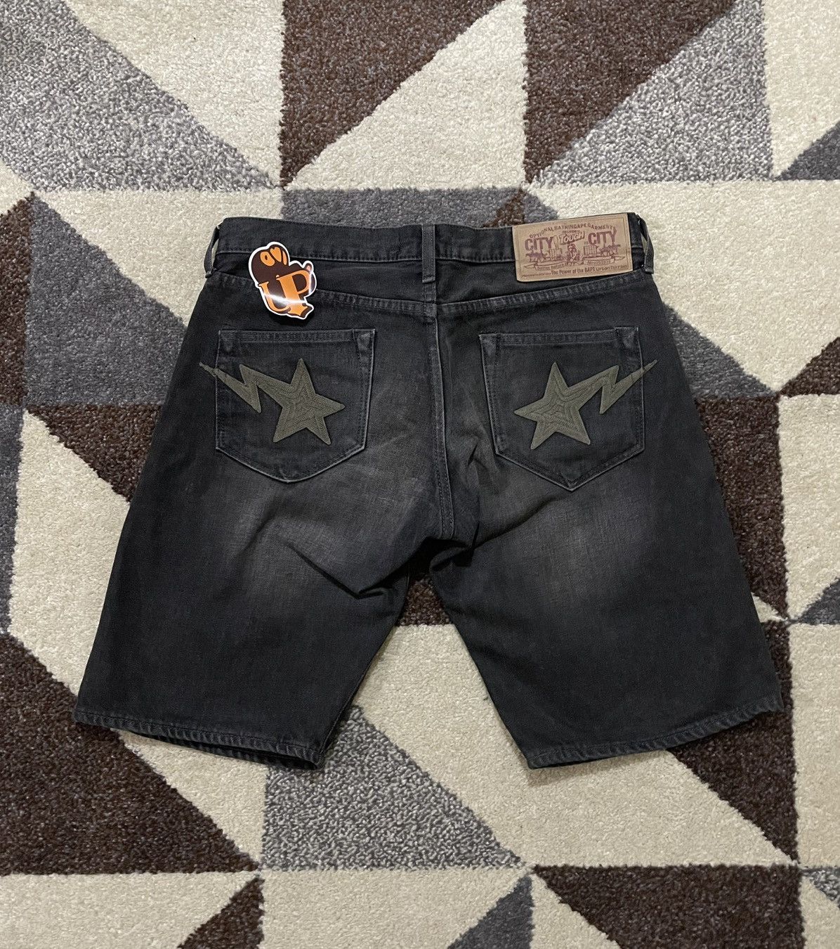 Bape Bape Bapesta Embroidered Short Denim Size 30" / US 8 / IT 44 - 1 Thumbnail