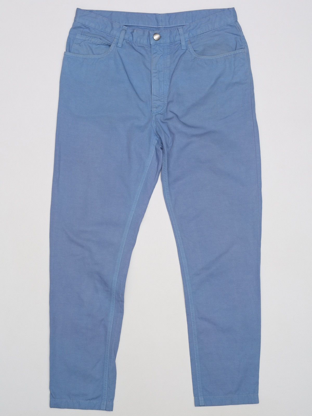 Loro Piana Loro Piana Sky Blue Cotton Linen Pants Trousers Size US 35 - 1 Thumbnail