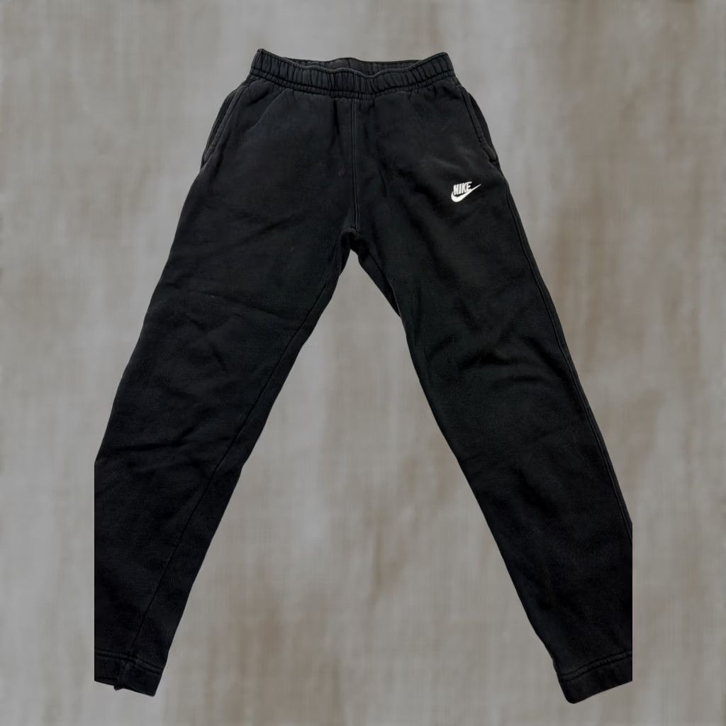 Nike Nike Club Fleece Pants Mens Small Black Joggers Sweatpants Athletic BV2707-010 Size US 29 - 1 Thumbnail