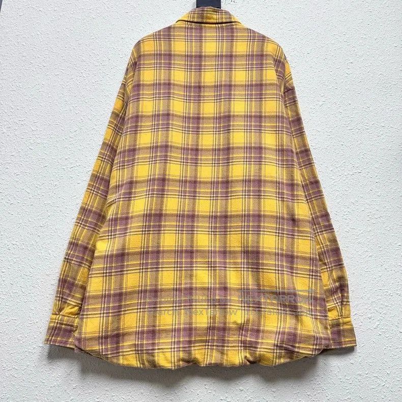 Balenciaga Balenciaga Yellow Plaid Cotton Shirt Jacket. Size US XS / EU 42 / 0 - 2 Thumbnail