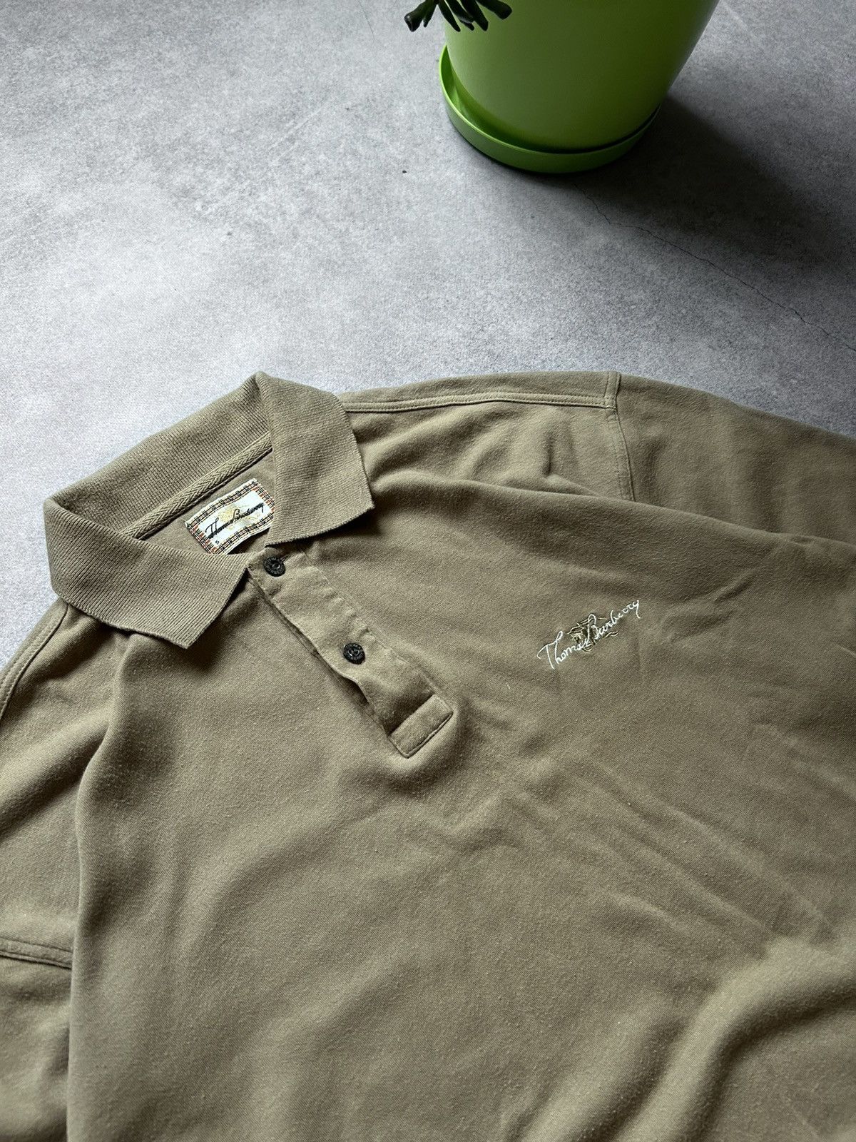 Burberry × Vintage Thomas Burberry vintage polos shirt 90s Size US S / EU 44-46 / 1 - 2 Thumbnail