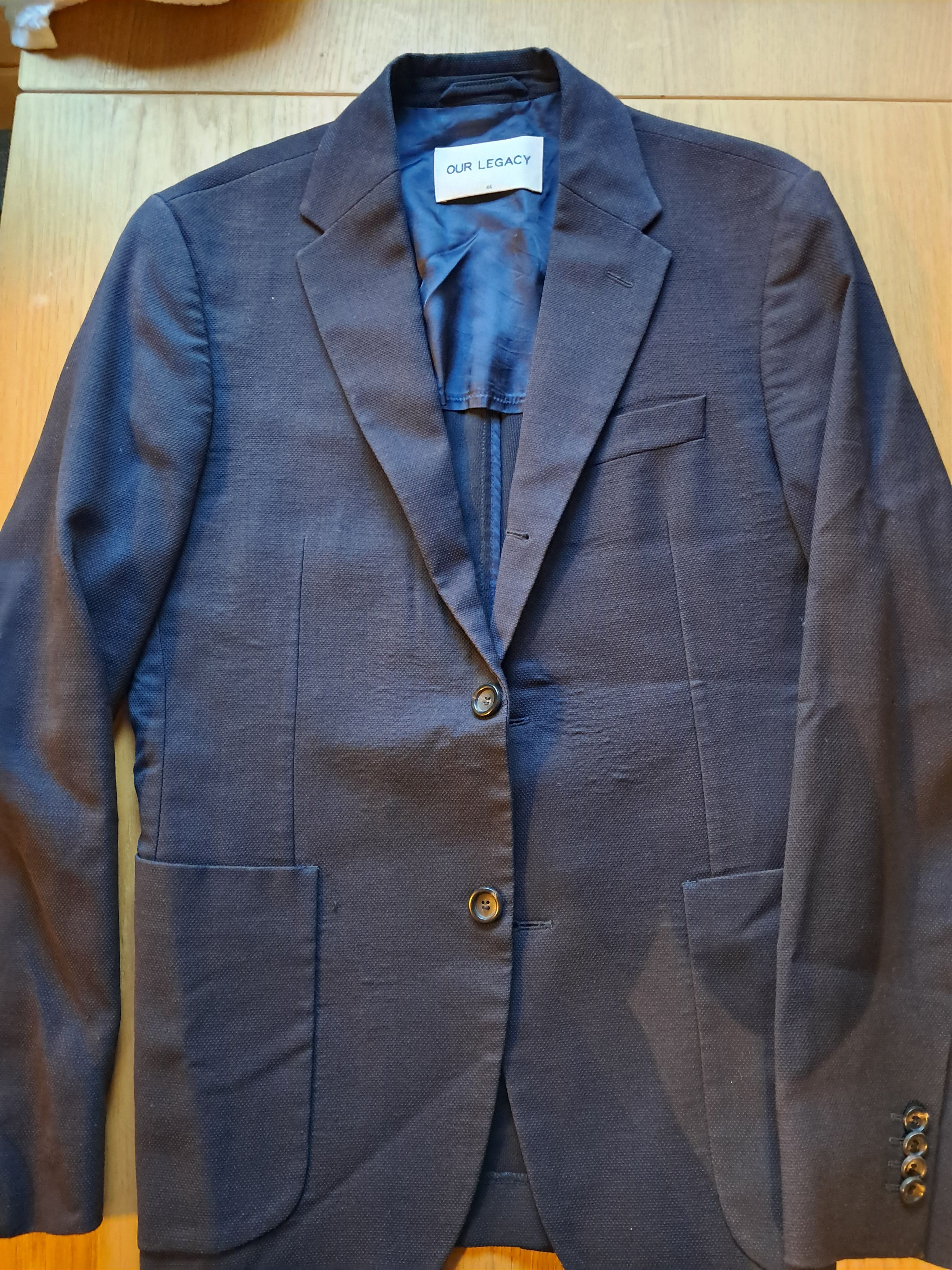 Our Legacy Our Legacy Navy suit jacket blazer sz 44 virgin wool light Size 44R - 2 Thumbnail