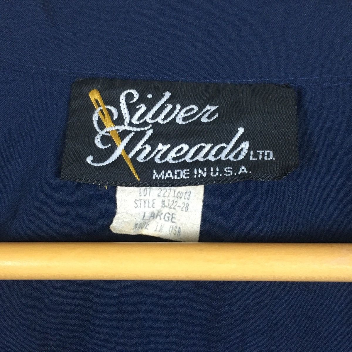 Vintage Vintage Silver Threads Boxy Track Bomber Jacket Size L / US 10 / IT 46 - 7 Thumbnail