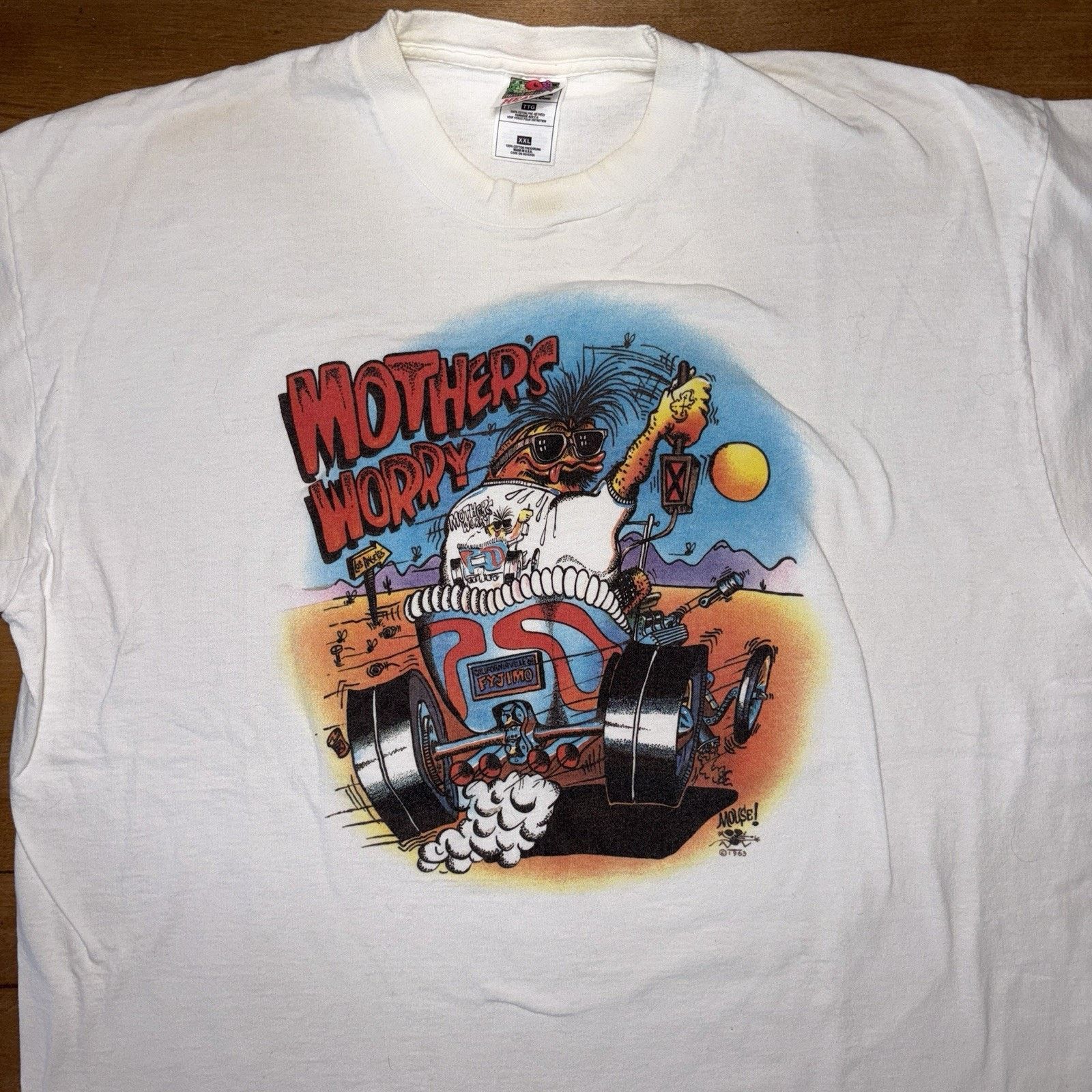Vintage Vintage 90s Stanley Mouse Mothers Worry T-Shirt XXL RARE Size US XXL / EU 58 / 5 - 2 Thumbnail