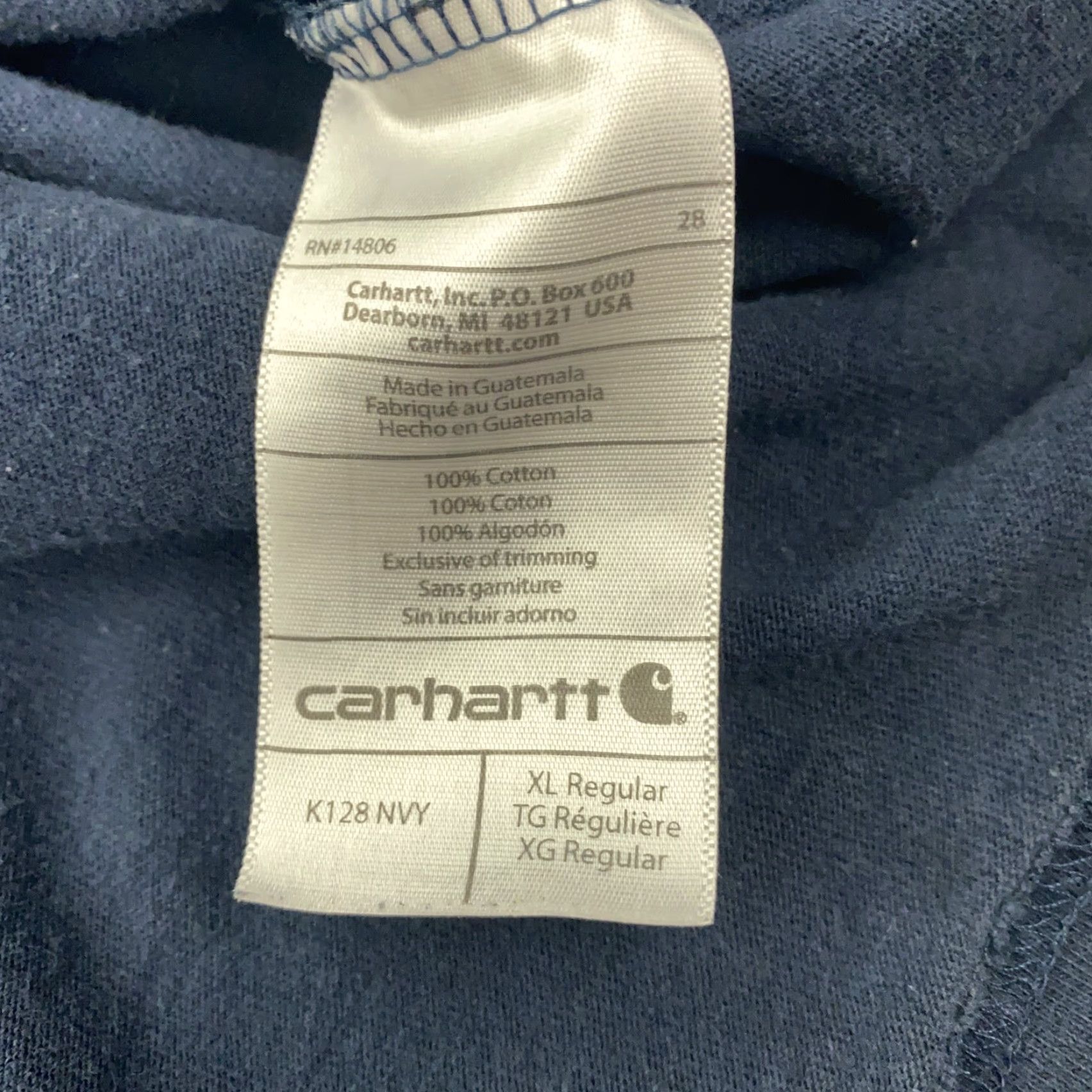 Carhartt Carhartt Henley Shirt Mens XL Blue Long Sleeve Pocket Workwear Original Fit Size US XL / EU 56 / 4 - 6 Thumbnail
