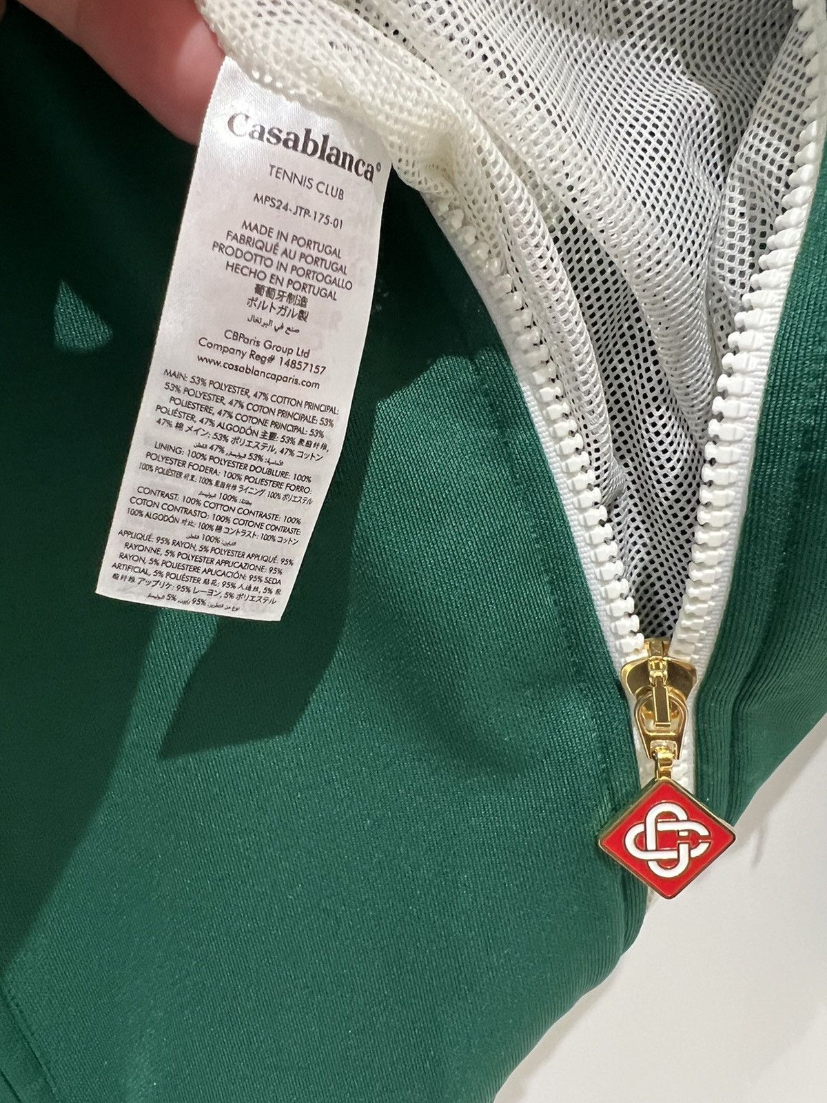 Casablanca Casablanca Laurel Zip-Up Track Jacket Green Size S Size US S / EU 44-46 / 1 - 8 Thumbnail