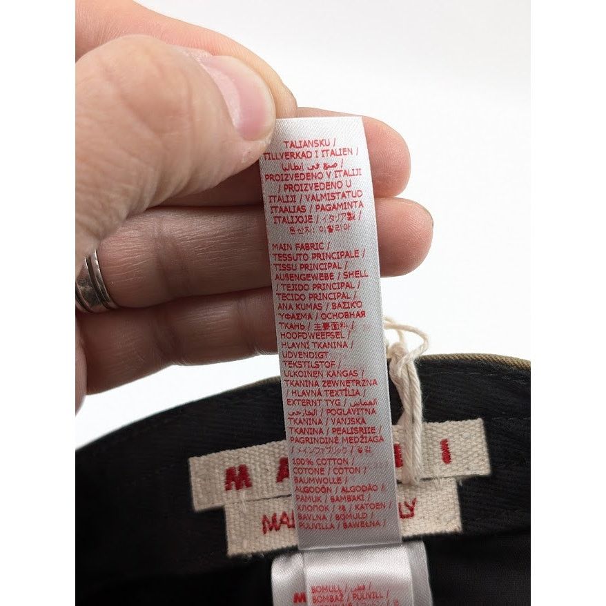 Marni o1rshd1 Q:2 / Size: L / Organic Cotton Gabardine Cap / Hat Size ONE SIZE - 17 Thumbnail