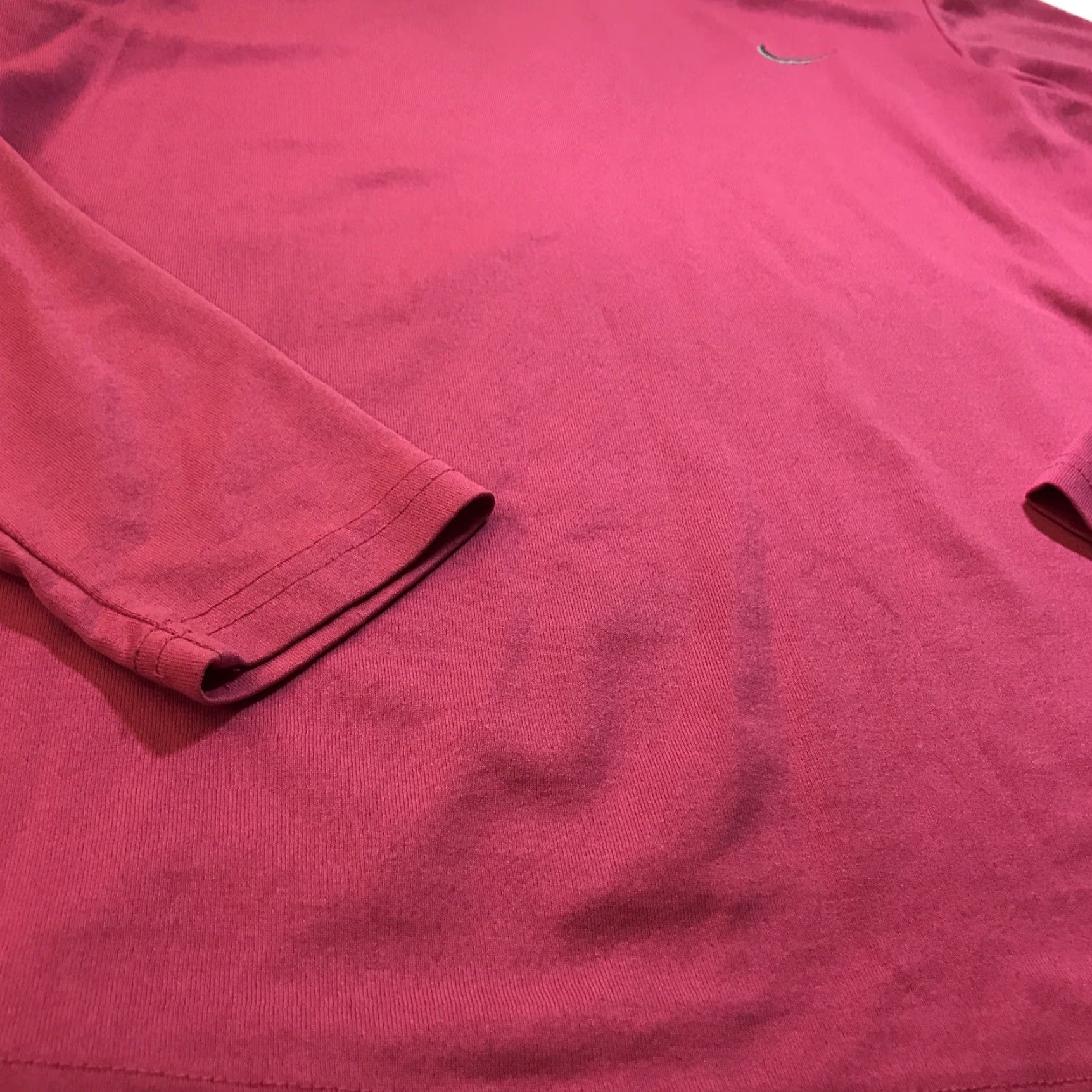 Nike Nike Dri Fit Mini Swoosh Base Layer M Long Sleeve Athletic Sports Run Shirt Womens Pink Blue 100% Polyester Compression Activewear Long Sleeve Size M / US 6-8 / IT 42-44 - 4 Thumbnail