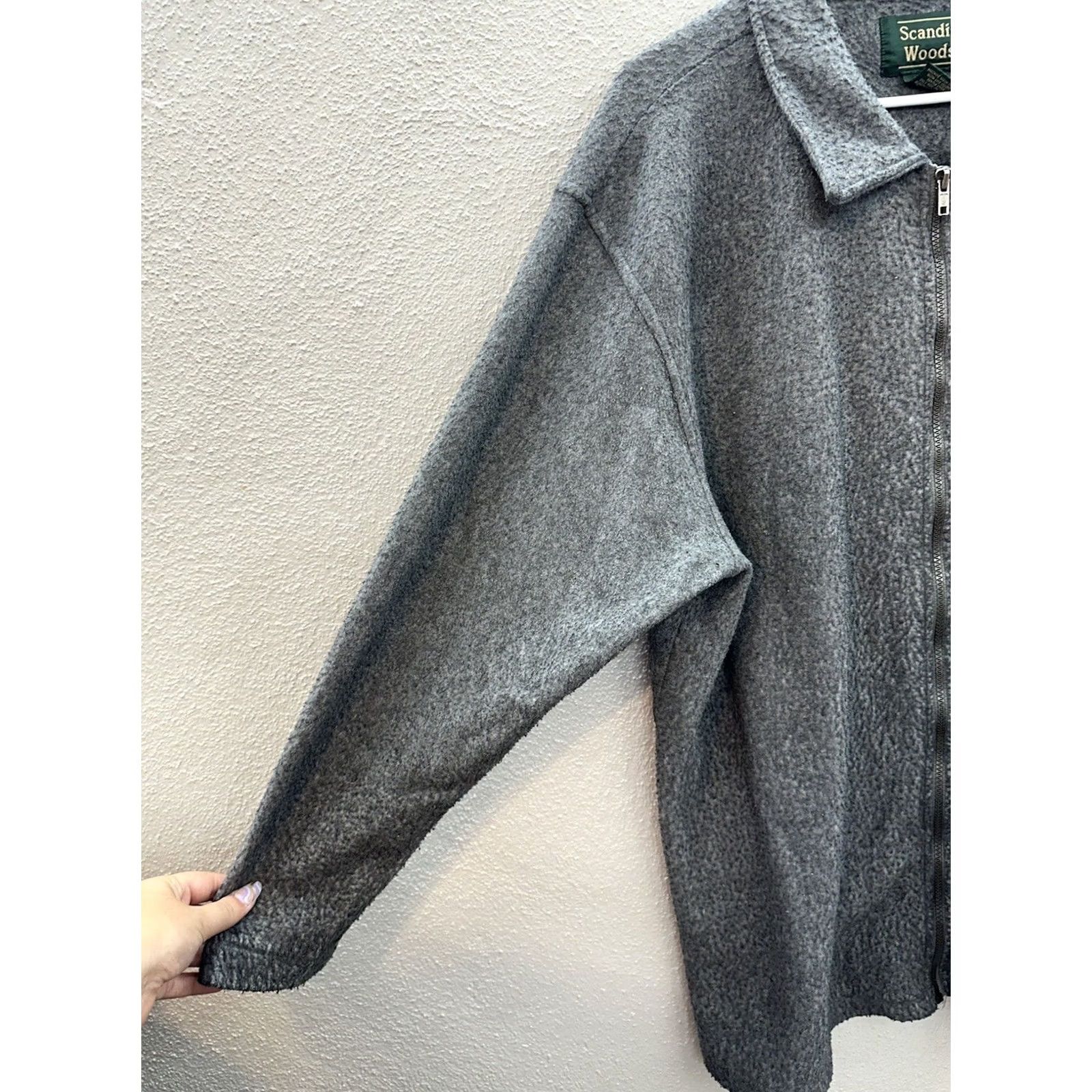 Vintage VINTAGE Womens Scandia Woods Fleece Jacket Size 2XL Gray Cardinal Embordered Zip Up Size XXL / US 16-18 / IT 52-54 - 2 Thumbnail