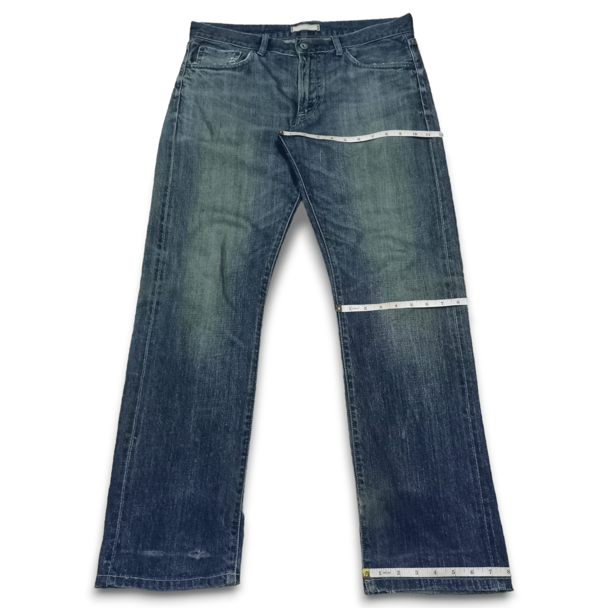 Uniqlo Vintage Uniqlo Selvedge Mud Wash Distressed Loose Jeans Size US 36 / EU 52 - 9 Thumbnail
