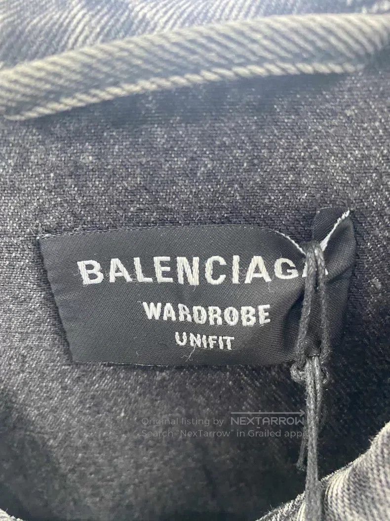 Balenciaga Balenciaga Black Back Dissolve Smile Denim Jacket Size US S / EU 44-46 / 1 - 4 Thumbnail