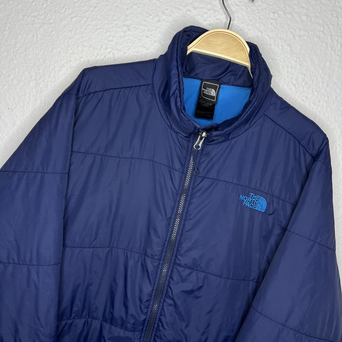 The North Face The North Face Puffer Light Jacket Navy Logo Size US XL / EU 56 / 4 - 4 Thumbnail
