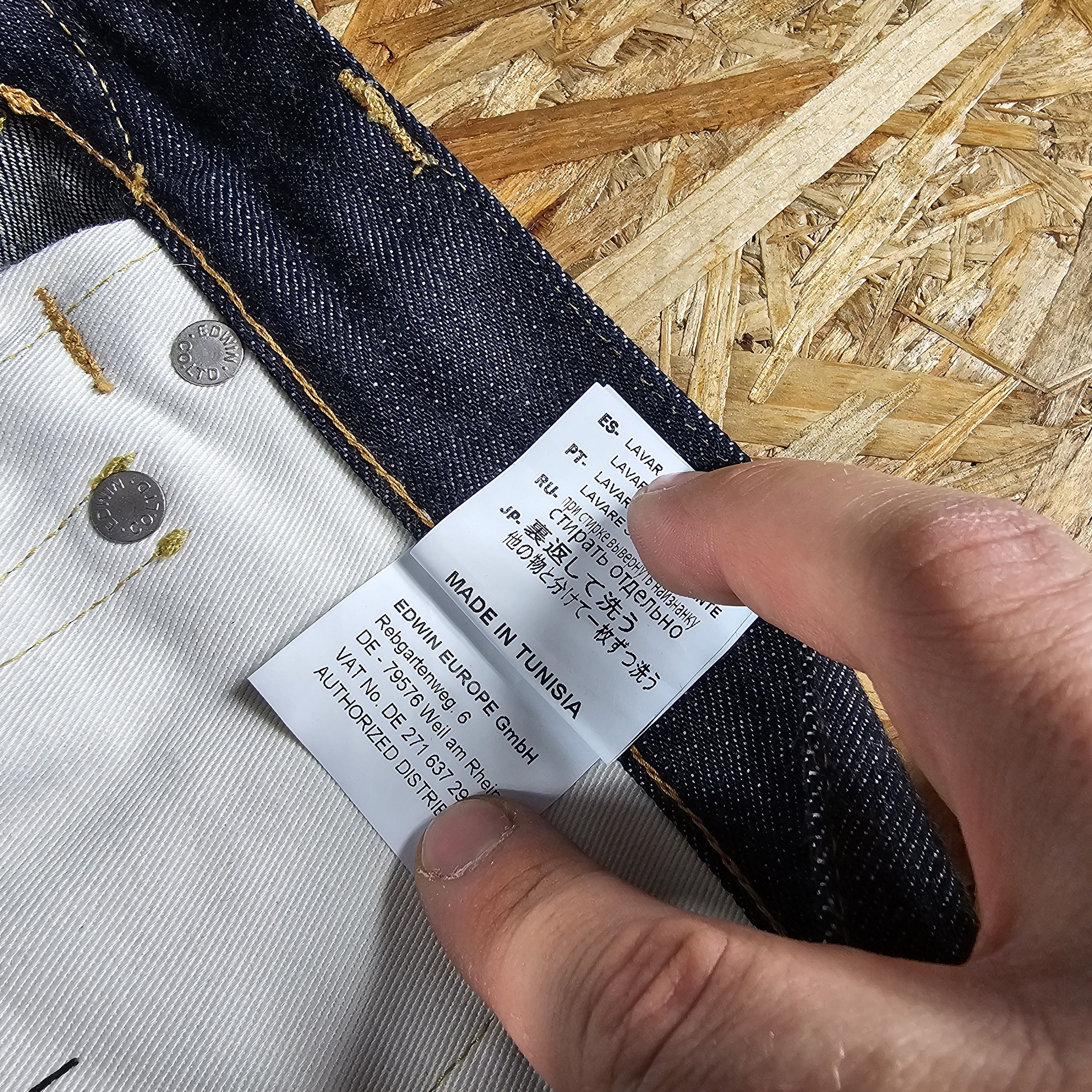 Edwin × Japanese Brand EDWIN Selvedge Denim Jeans Pants ED-55 PEGGS SON 32X32 Size US 31 - 15 Thumbnail