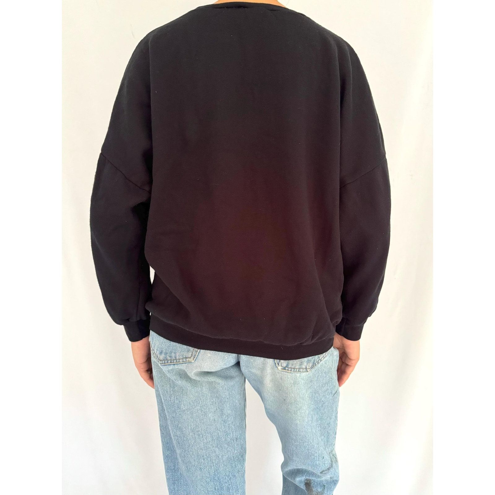 Cabin Creek 90s vintage black festive holiday scene pullover sweatshirt Size S / US 4 / IT 40 - 4 Thumbnail