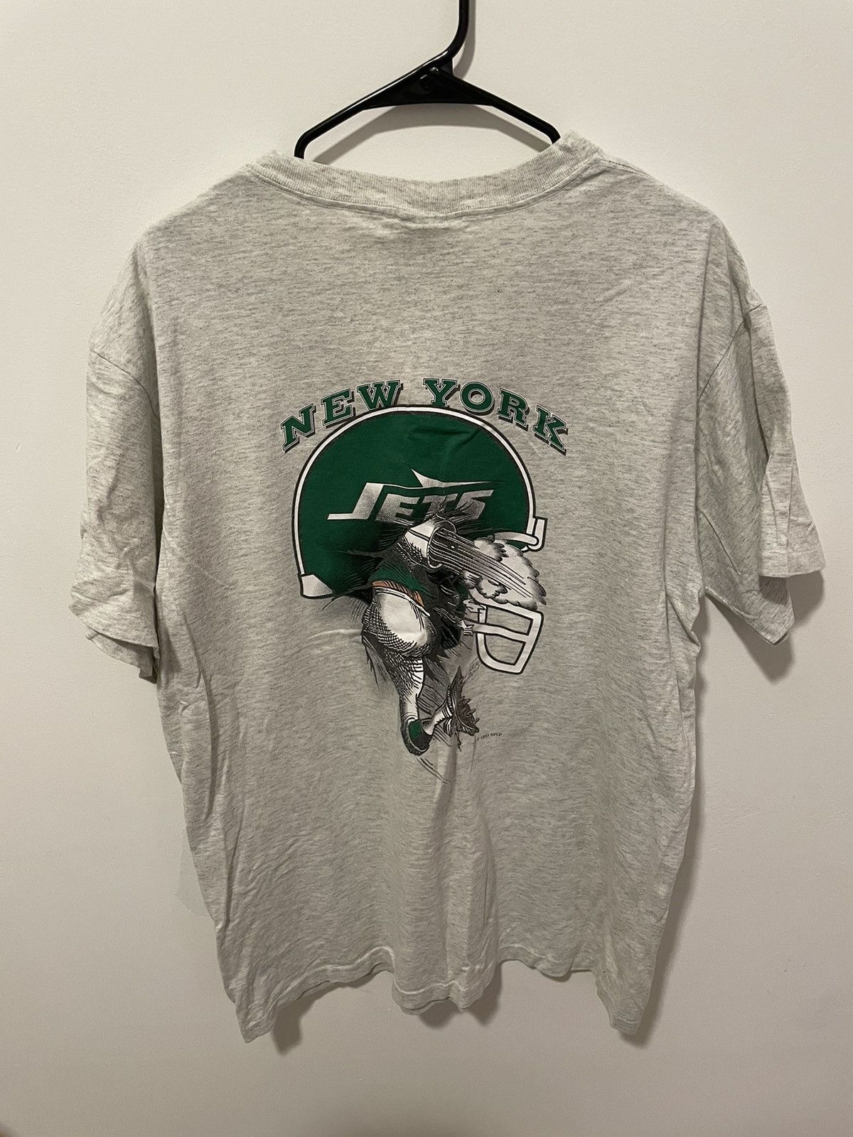 Nutmeg 1993 NFL New York Jets Jack Davis Animation T-Shirt Size XL / US 12-14 / IT 48-50 - 2 Thumbnail