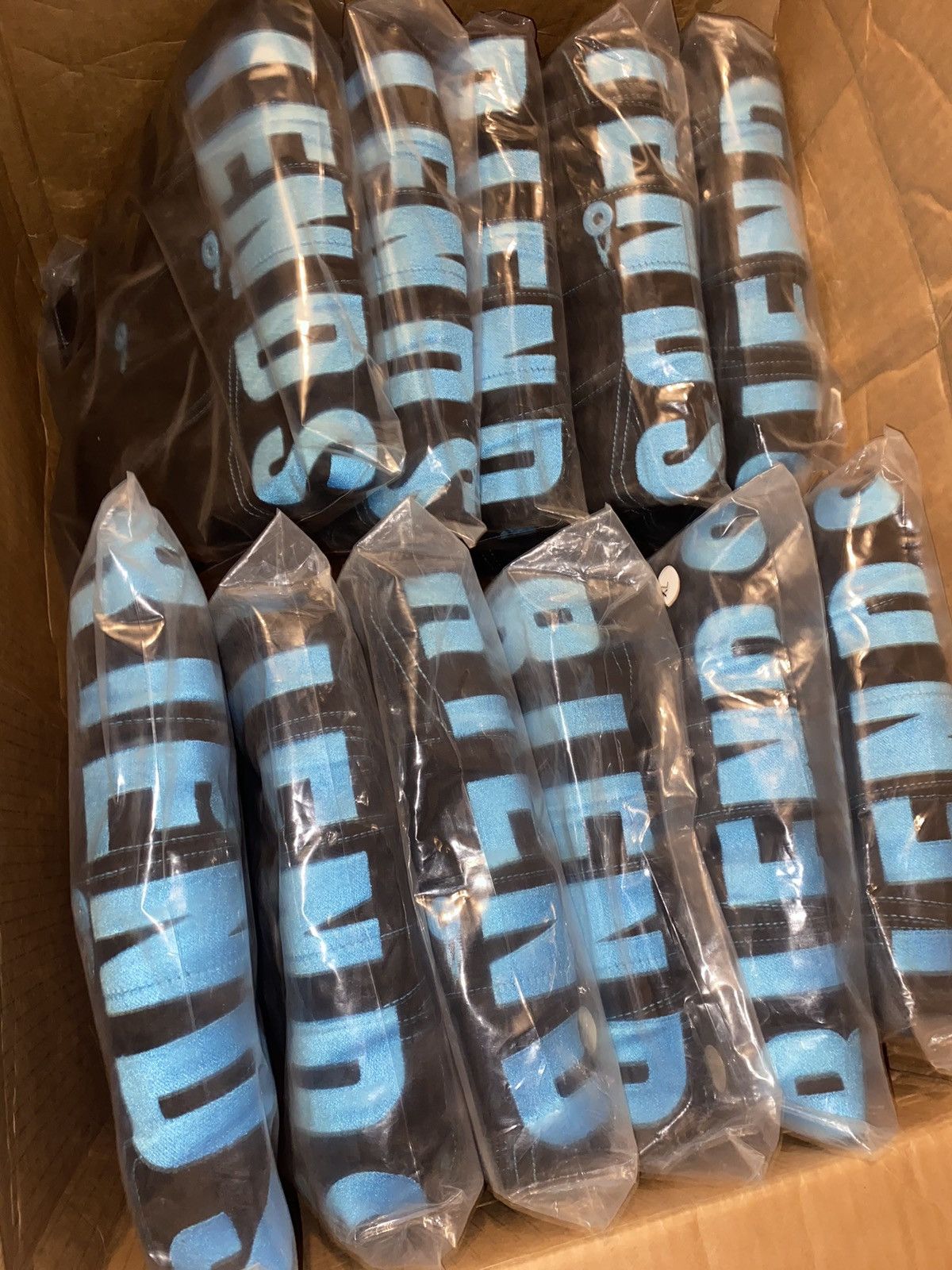 Vlone Vlone Blue Old English Denim Jacket (S) Size US S / EU 44-46 / 1 - 6 Thumbnail