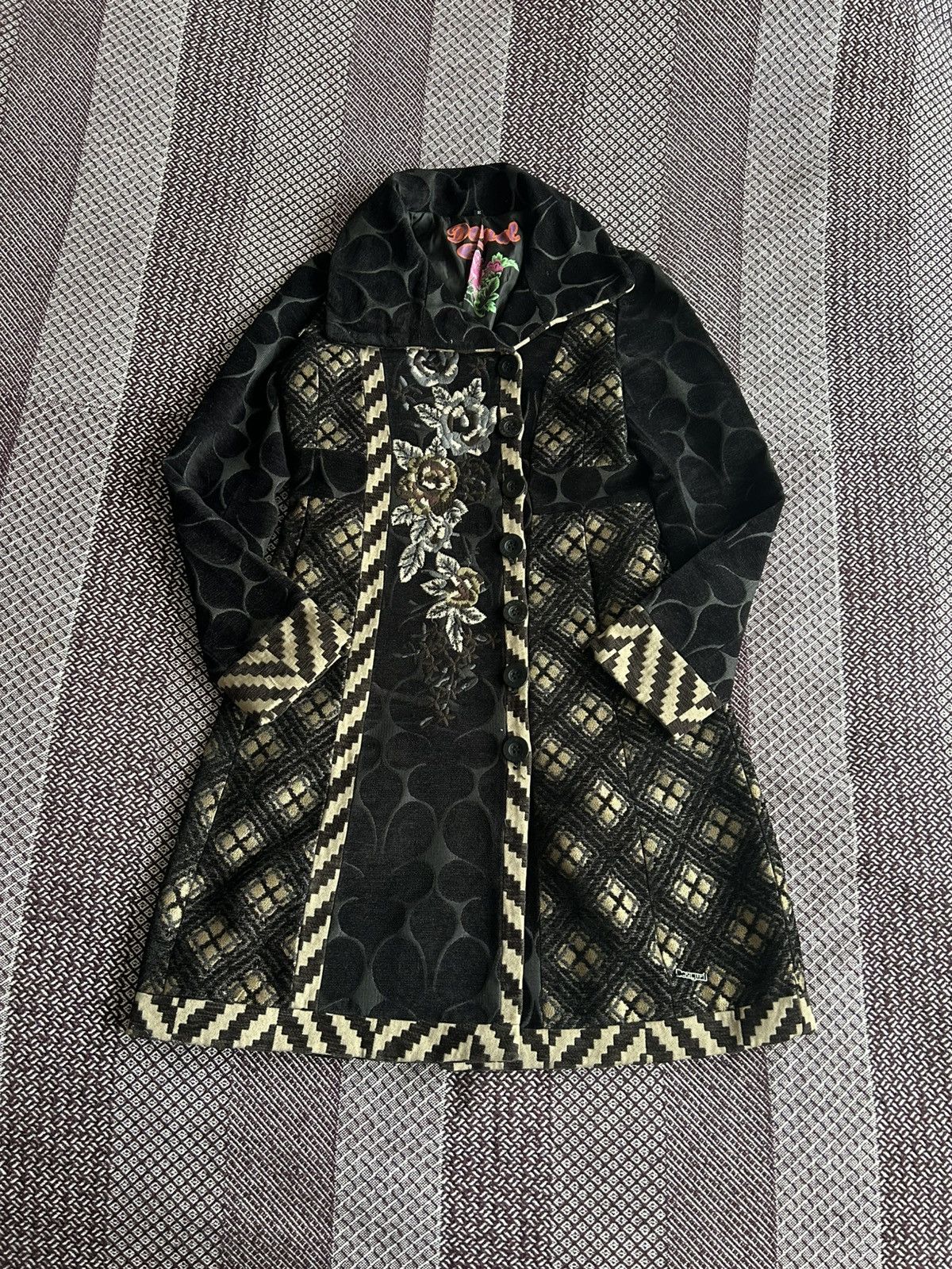 Desigual Desigual Women Heavy Coat Multicoloured Solid Style Size 38 Size M / US 6-8 / IT 42-44 - 1 Thumbnail